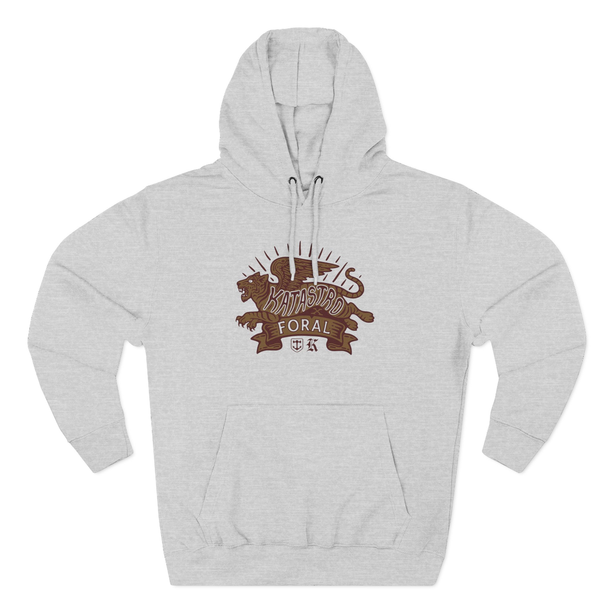 Katastro Foral Three-Panel Fleece Hoodie - Image 5