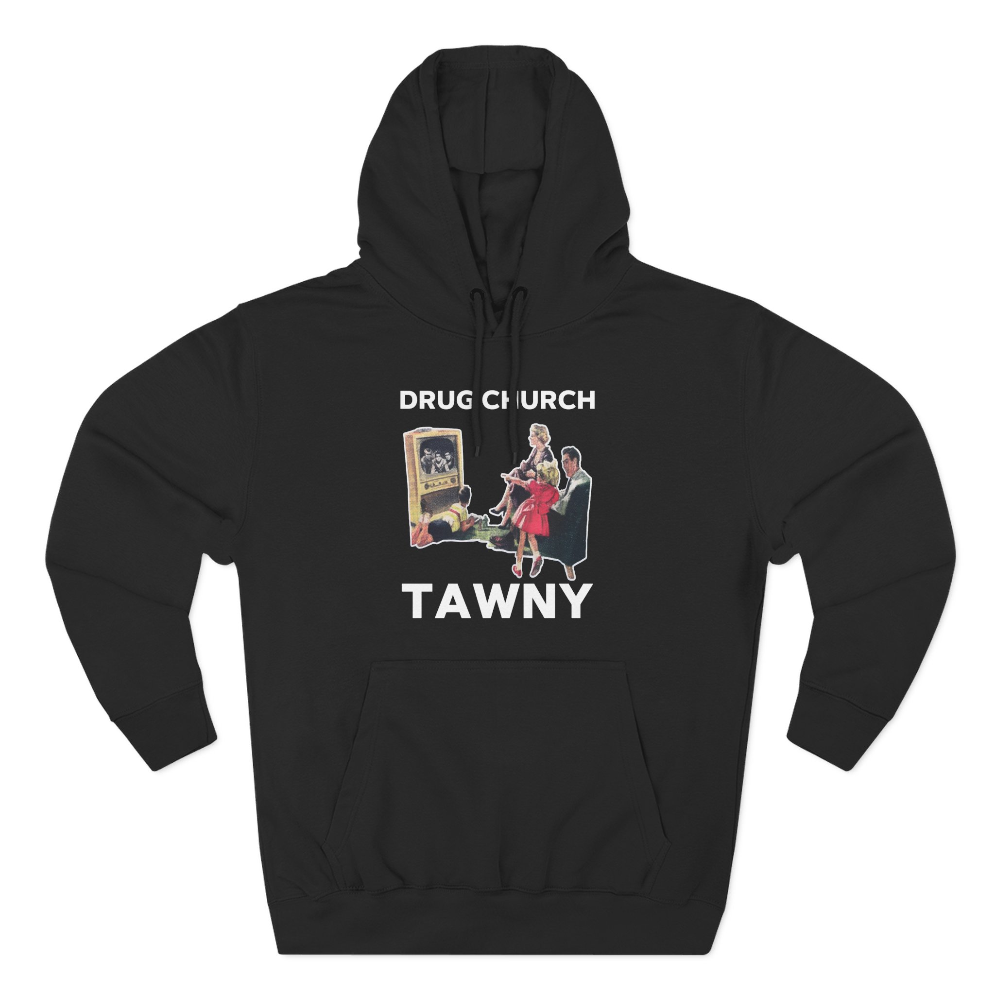 Drug Church TV Three-Panel Fleece Hoodie - Image 5