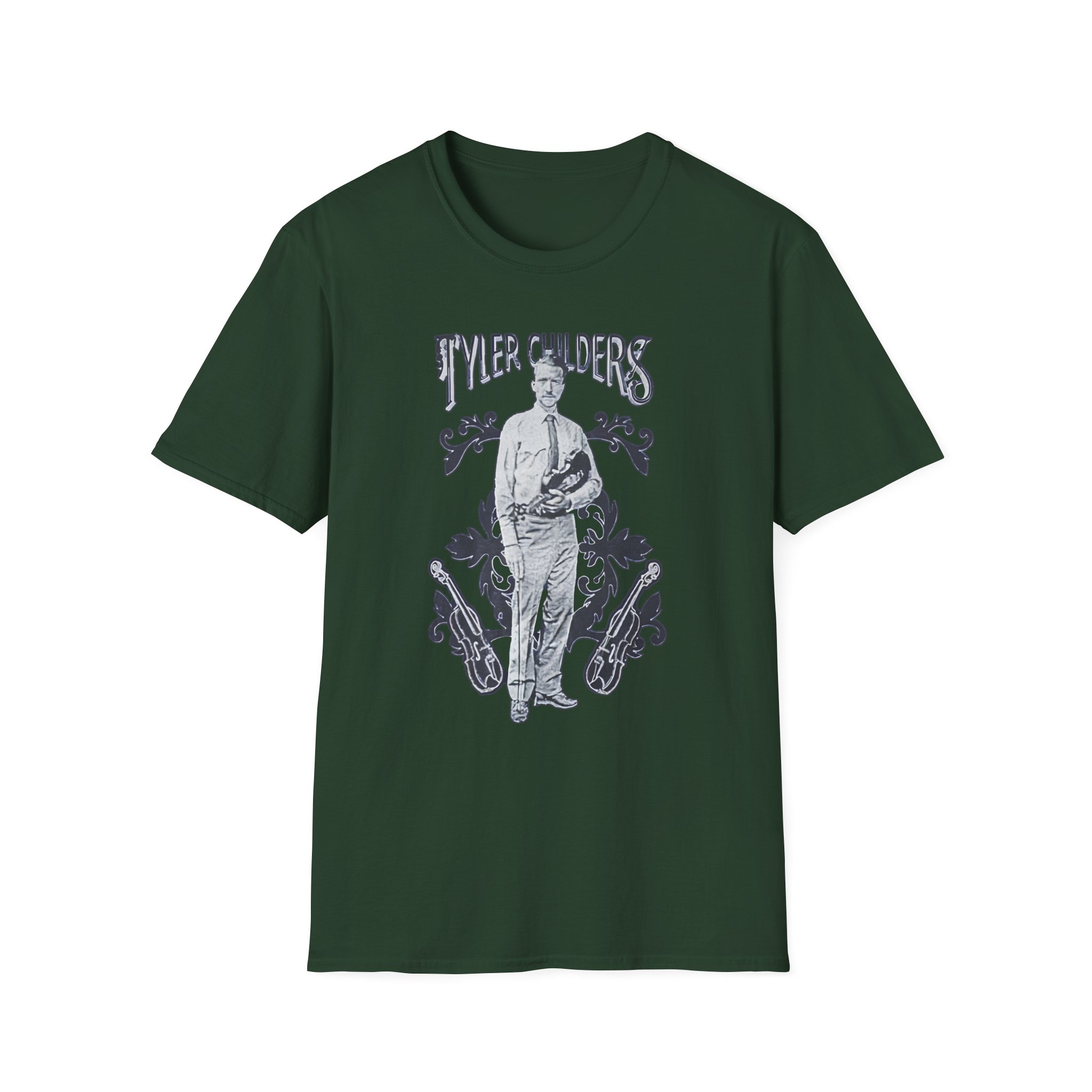 Tyler Childers Long Violent History Unisex Softstyle T-Shirt - Image 7