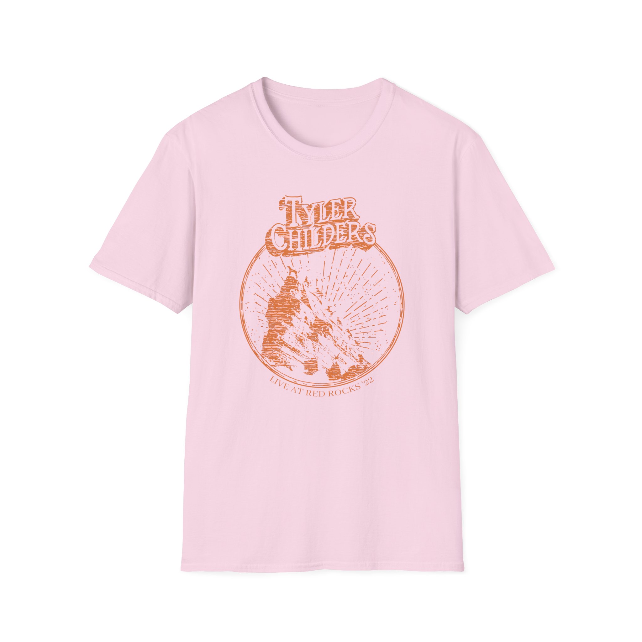 Tyler Childers Natural Red Rocks Unisex Softstyle T-Shirt - Image 15