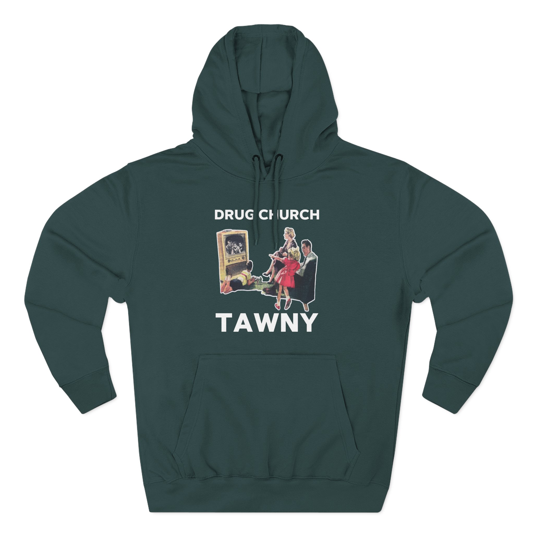 Drug Church TV Three-Panel Fleece Hoodie - Image 9