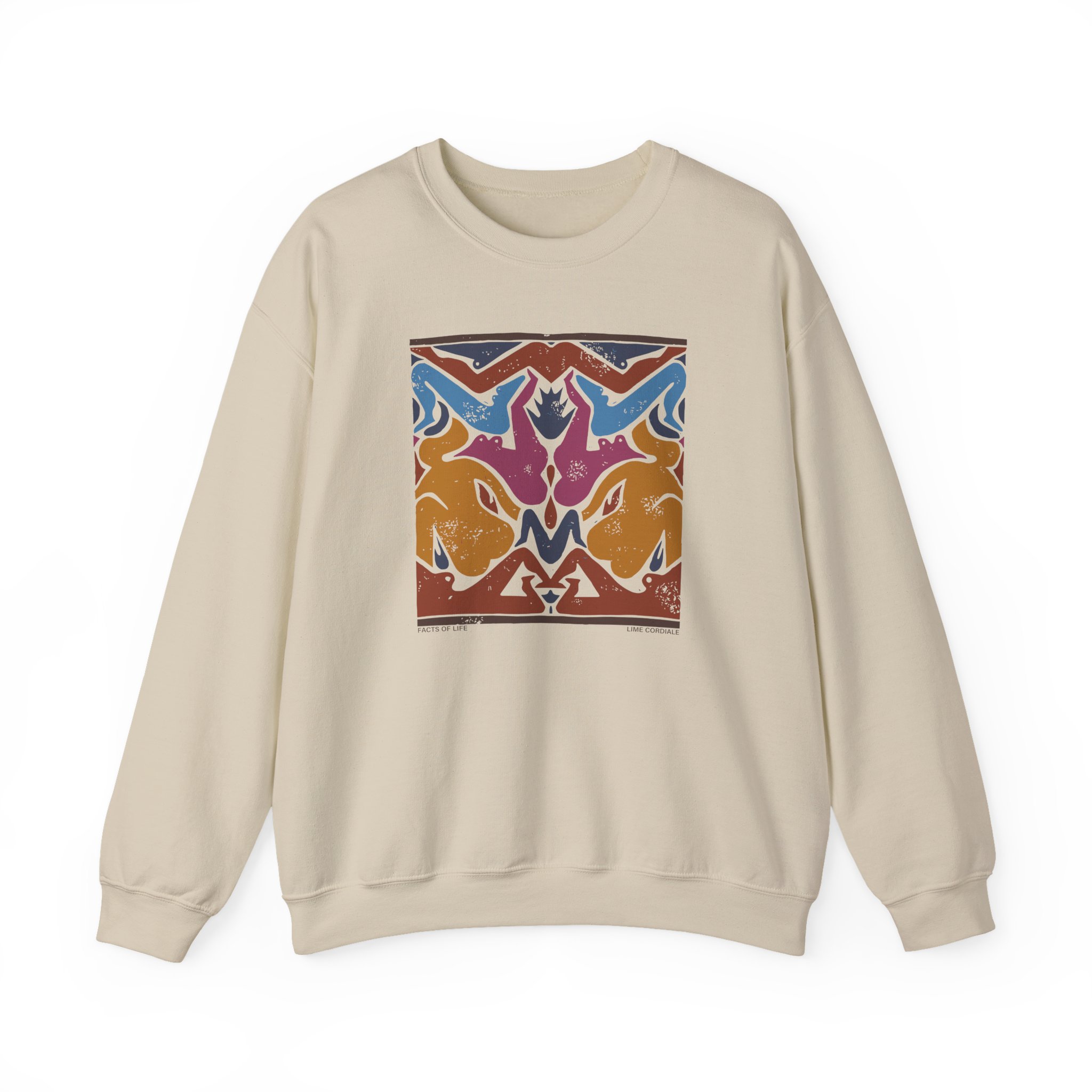 Lime Cordiale Facts of Life Unisex Heavy Blend™ Crewneck Sweatshirt - Image 7