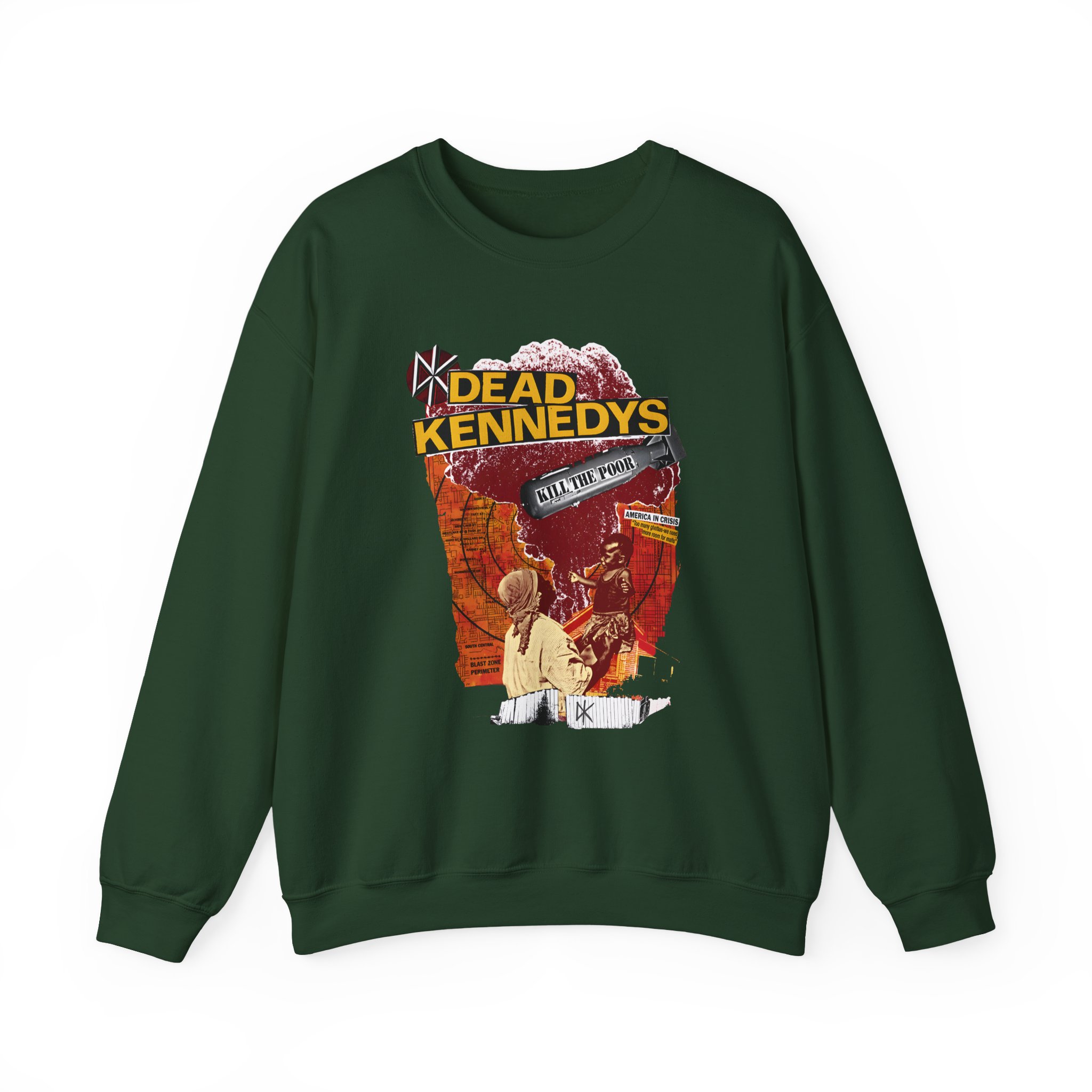 Dead Kennedys California Uber Alles Unisex Heavy Blend™ Crewneck Sweatshirt - Image 7