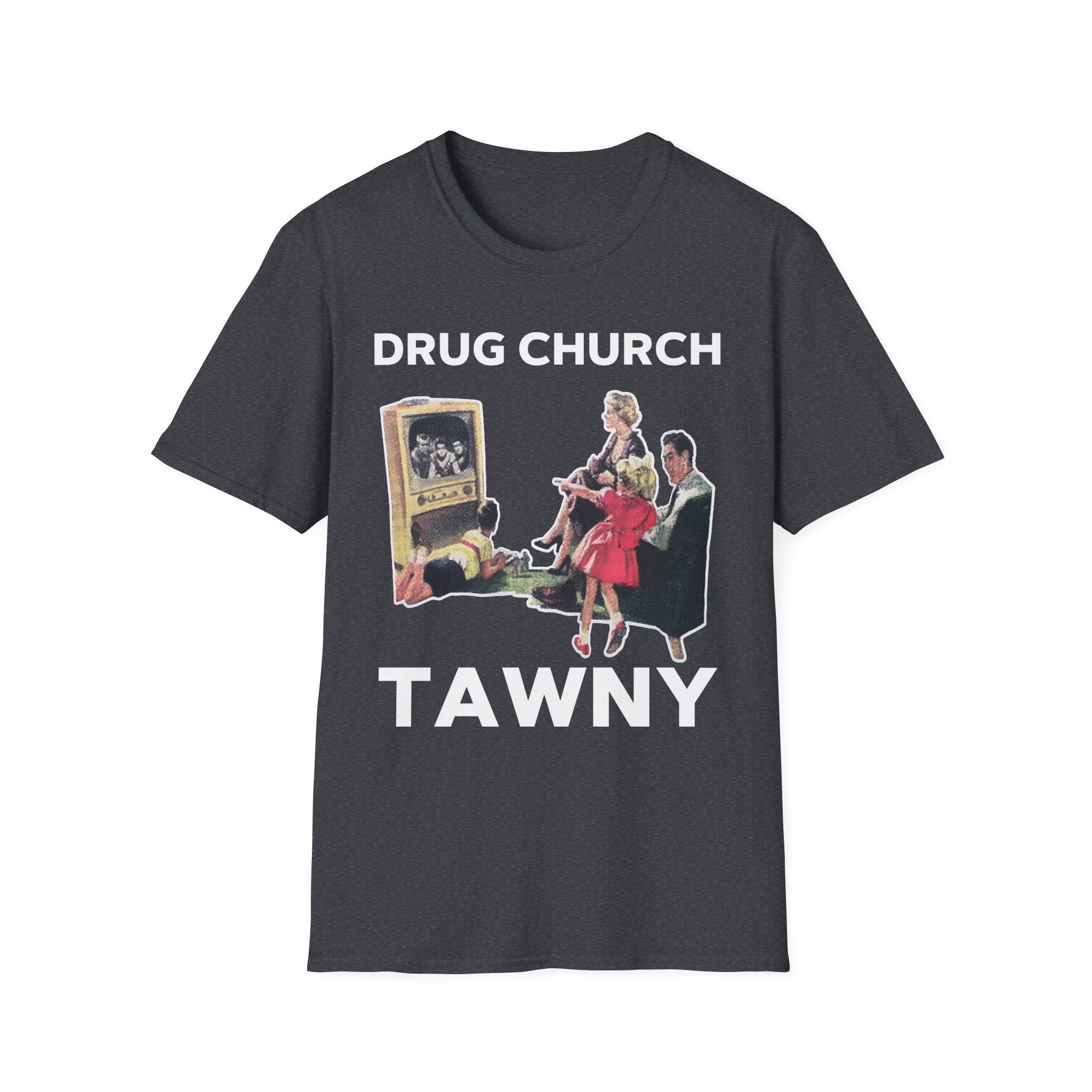 Drug Church TV Unisex Softstyle T-Shirt - Image 17