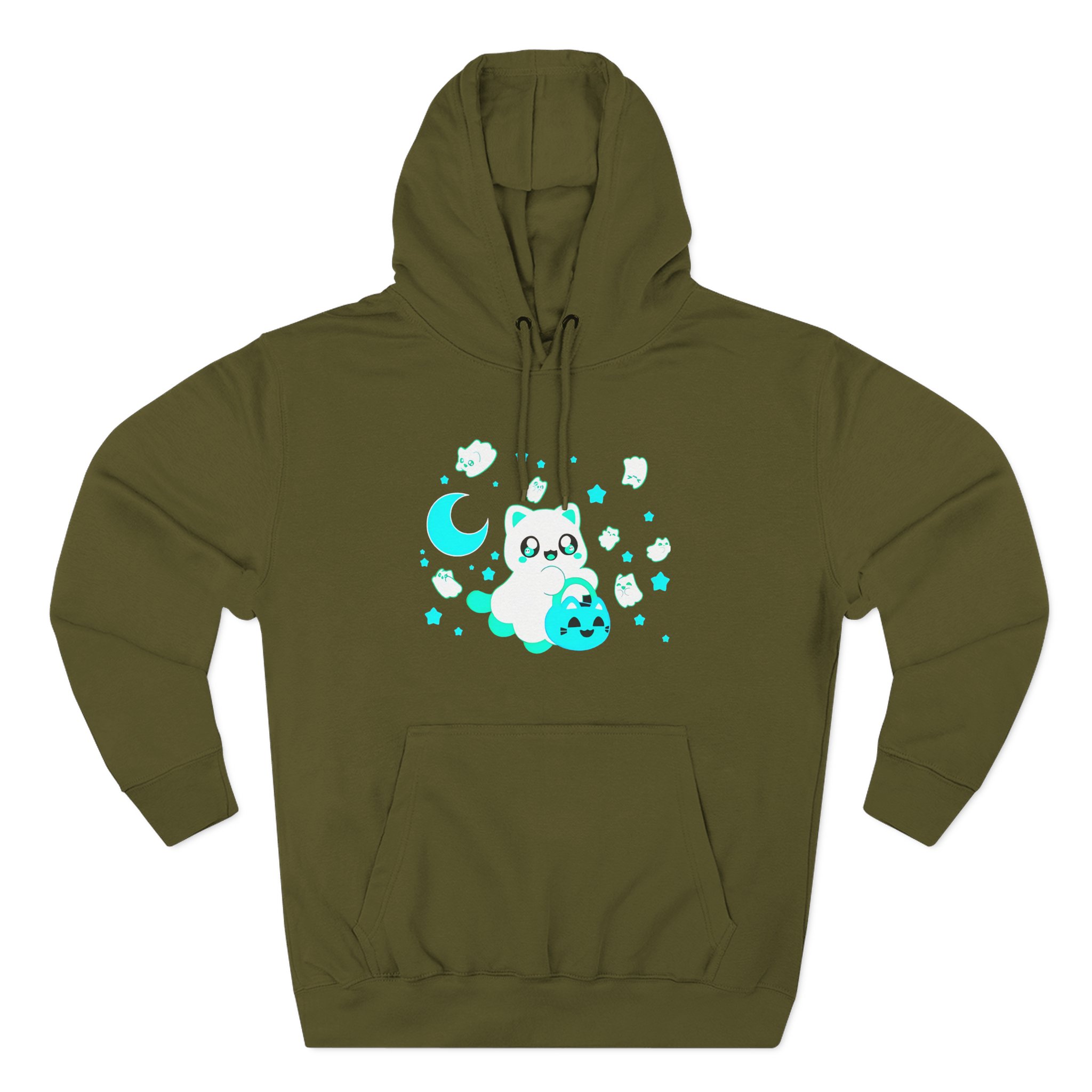 Aphmau Ghost Cat Three-Panel Fleece Hoodie - Image 5