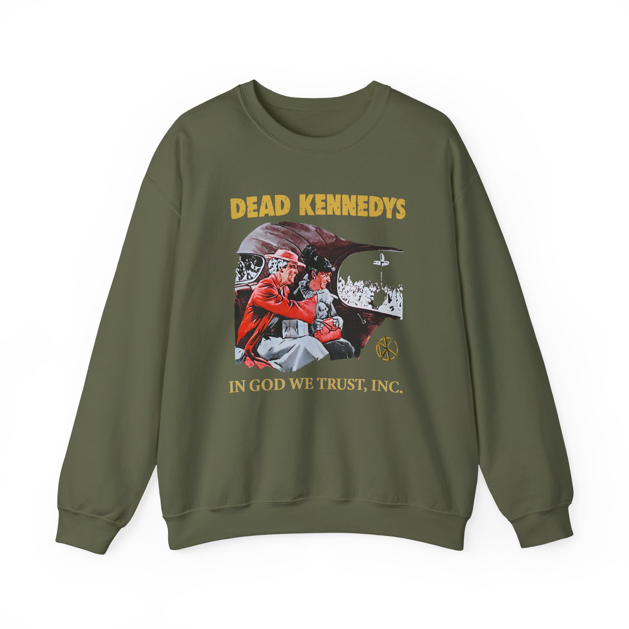 Dead Kennedys In God We Trust Unisex Heavy Blend™ Crewneck Sweatshirt - Image 7