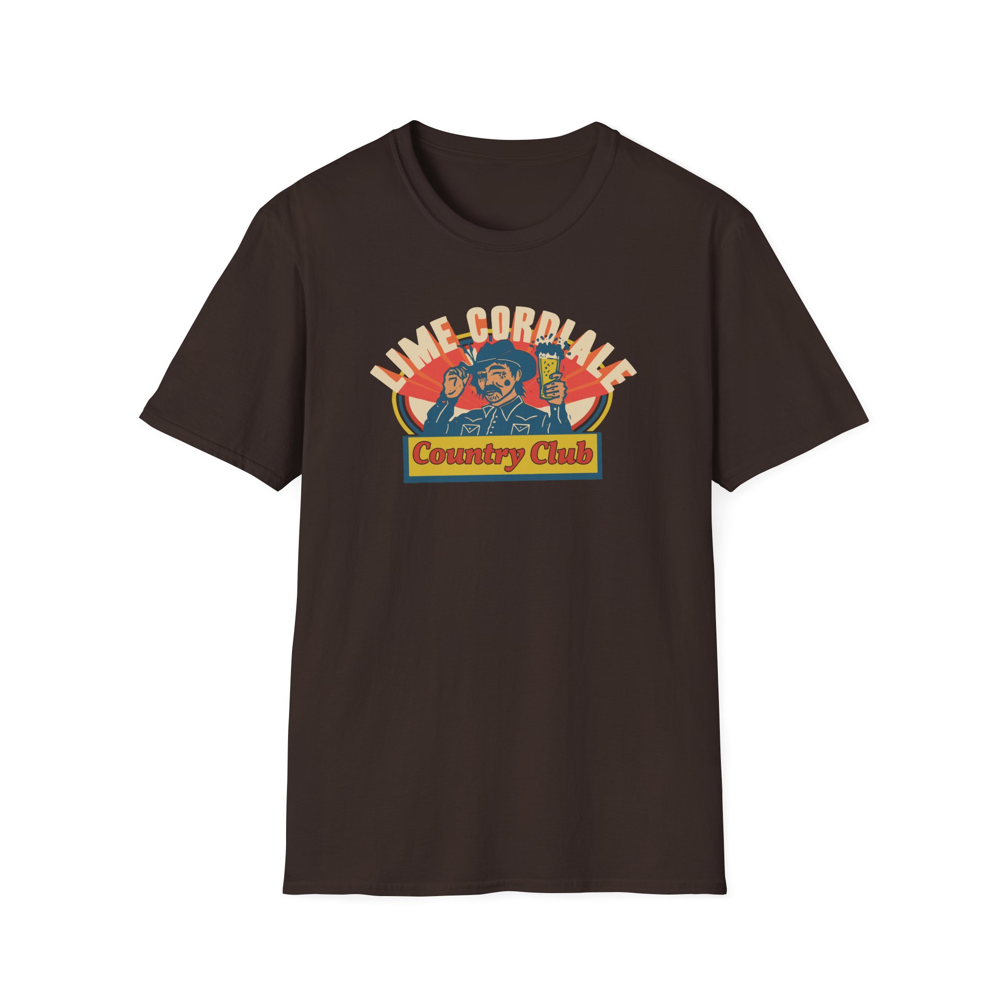Lime Cordiale Country Club Unisex Softstyle T-Shirt - Image 5