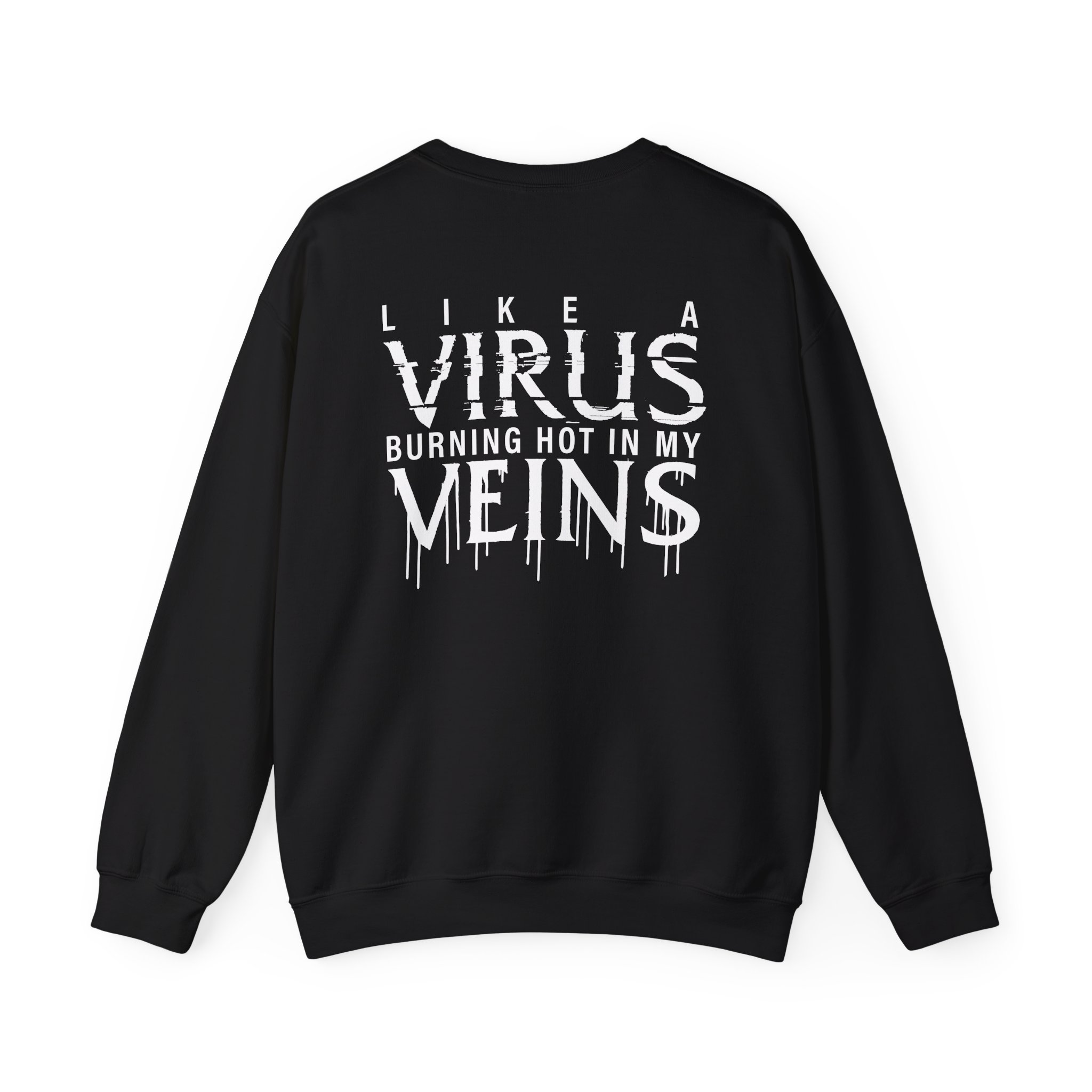All That Remains Like a Virus Dye Unisex Heavy Blend™ Crewneck Sweatshirt - Image 2