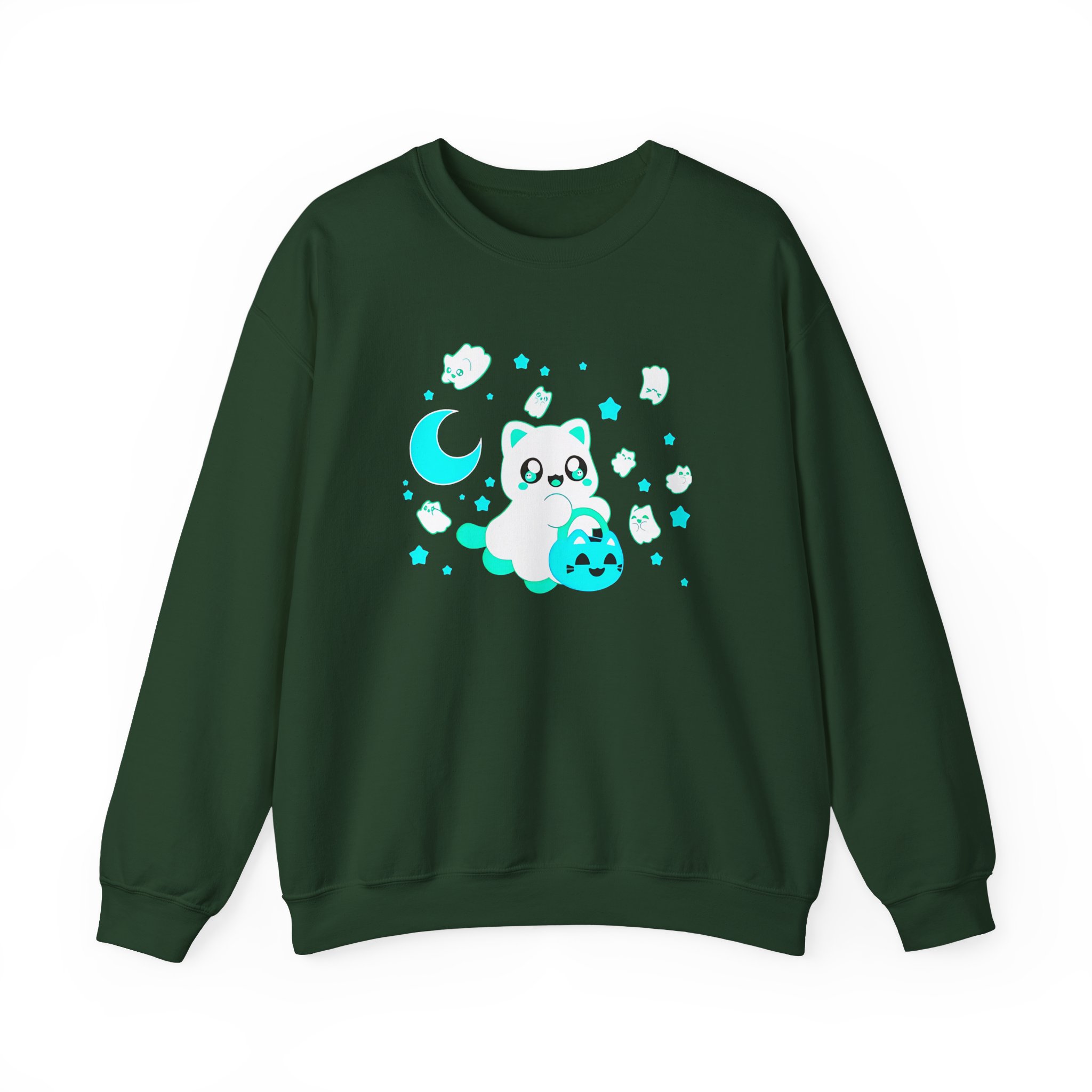 Aphmau Ghost Cat Unisex Heavy Blend™ Crewneck Sweatshirt - Image 9