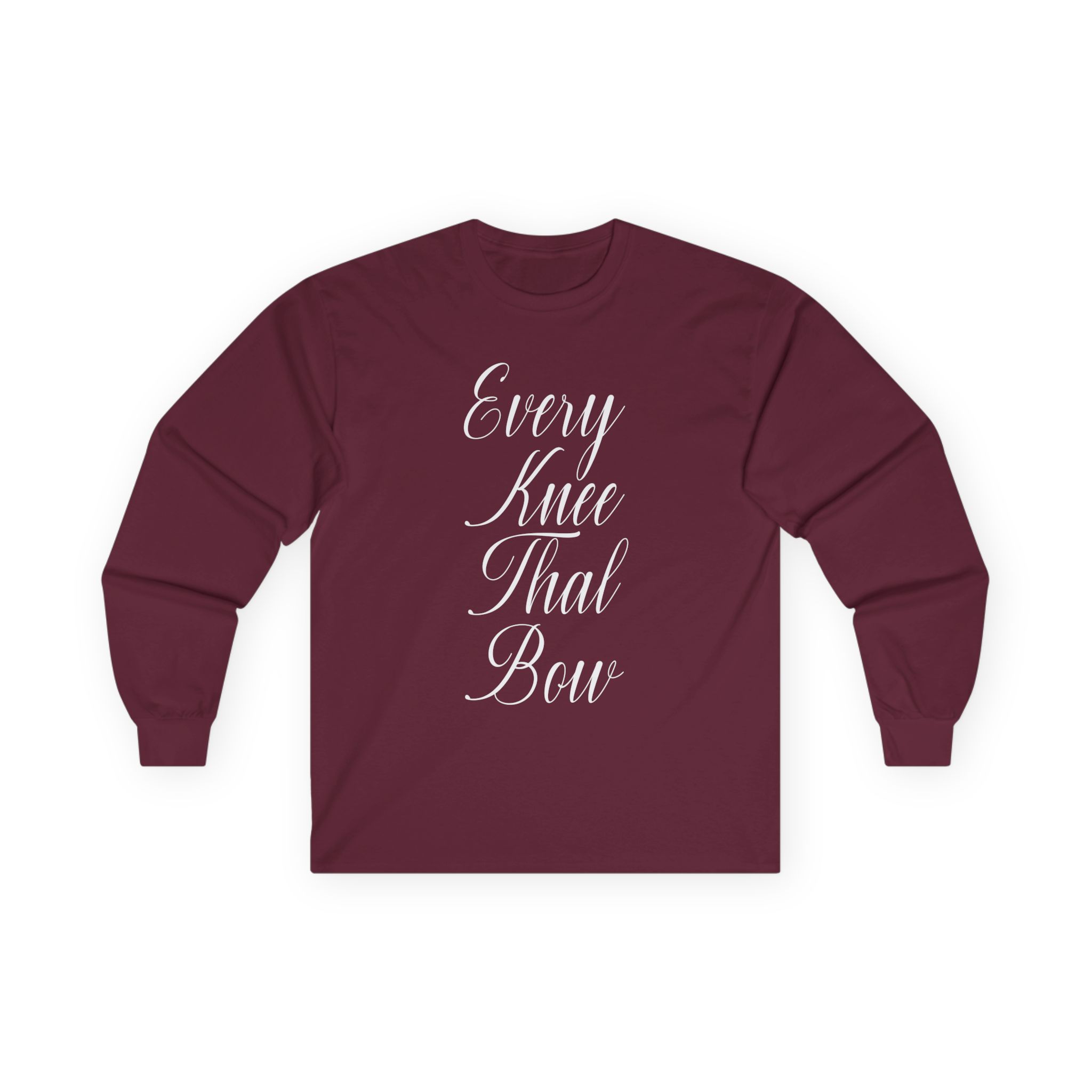 Life Church Every Knee Shall Bow Unisex Ultra Cotton Long Sleeve Tee - Image 3