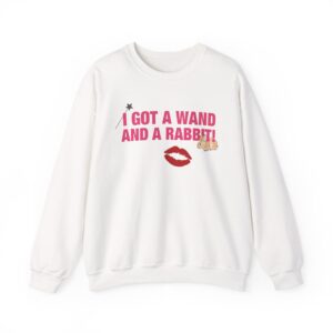 Chappell Roan Wand and a Rabbit Unisex Heavy Blend™ Crewneck Sweatshirt