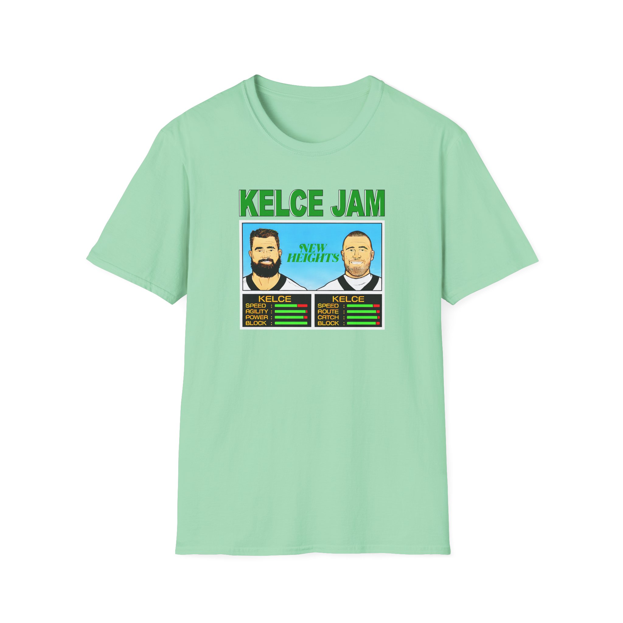 New Heights Kelce Jam Jason And Travis Unisex Softstyle T-Shirt - Image 13