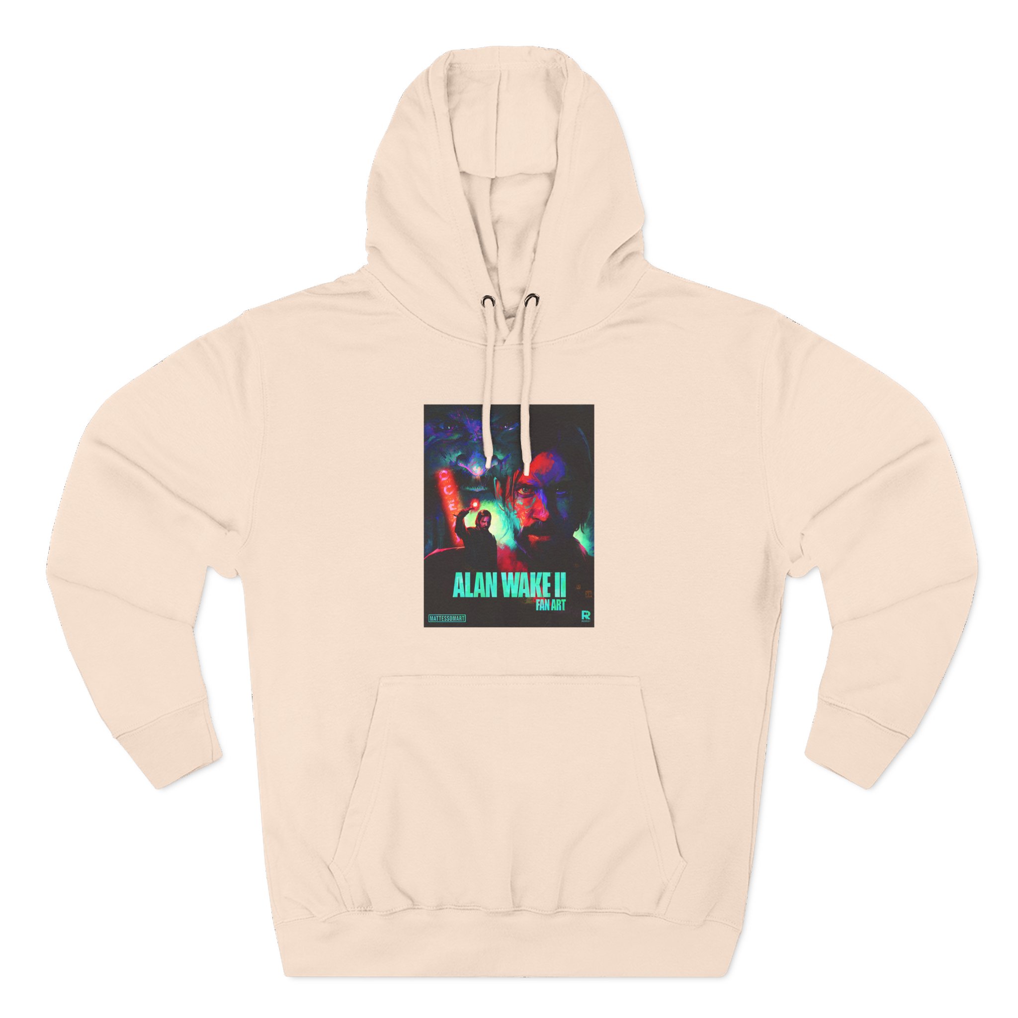 Alan Wake Fan Art Three-Panel Fleece Hoodie - Image 9
