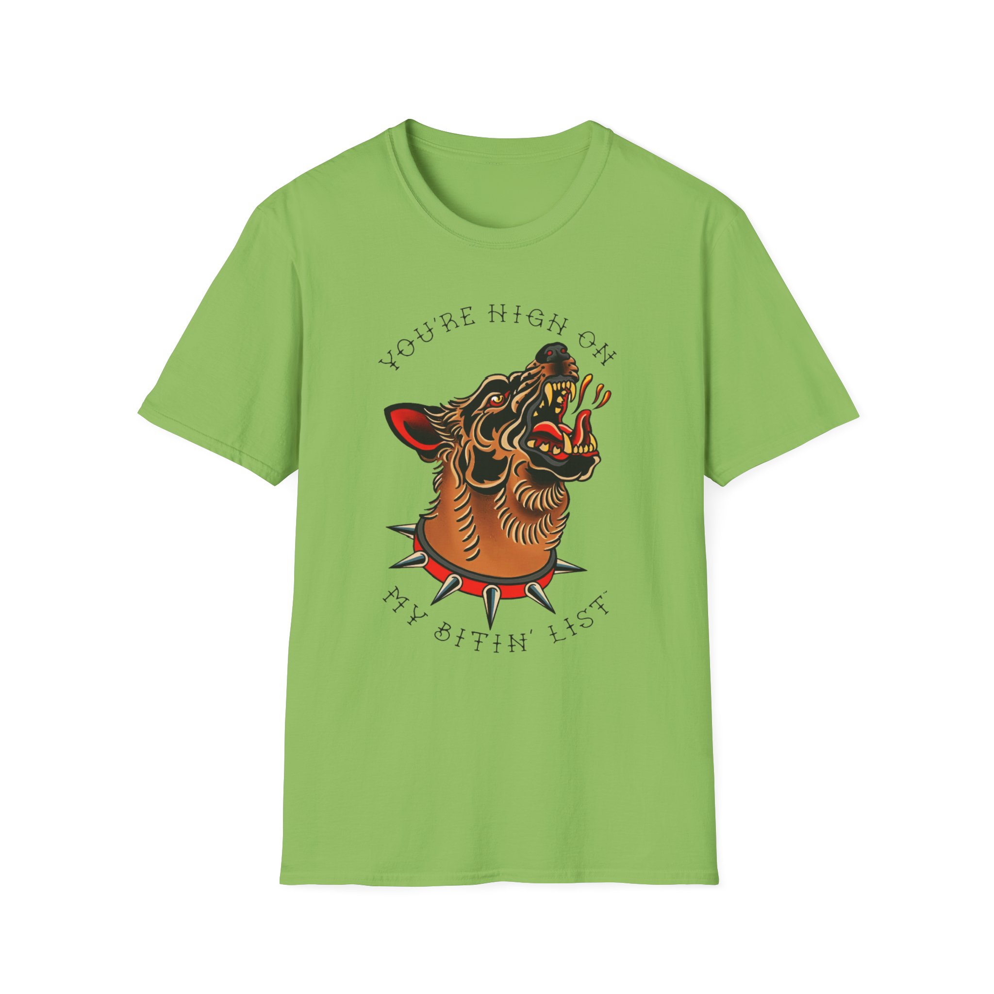 Tyler Childers Bitin' List Dog Unisex Softstyle T-Shirt - Image 11