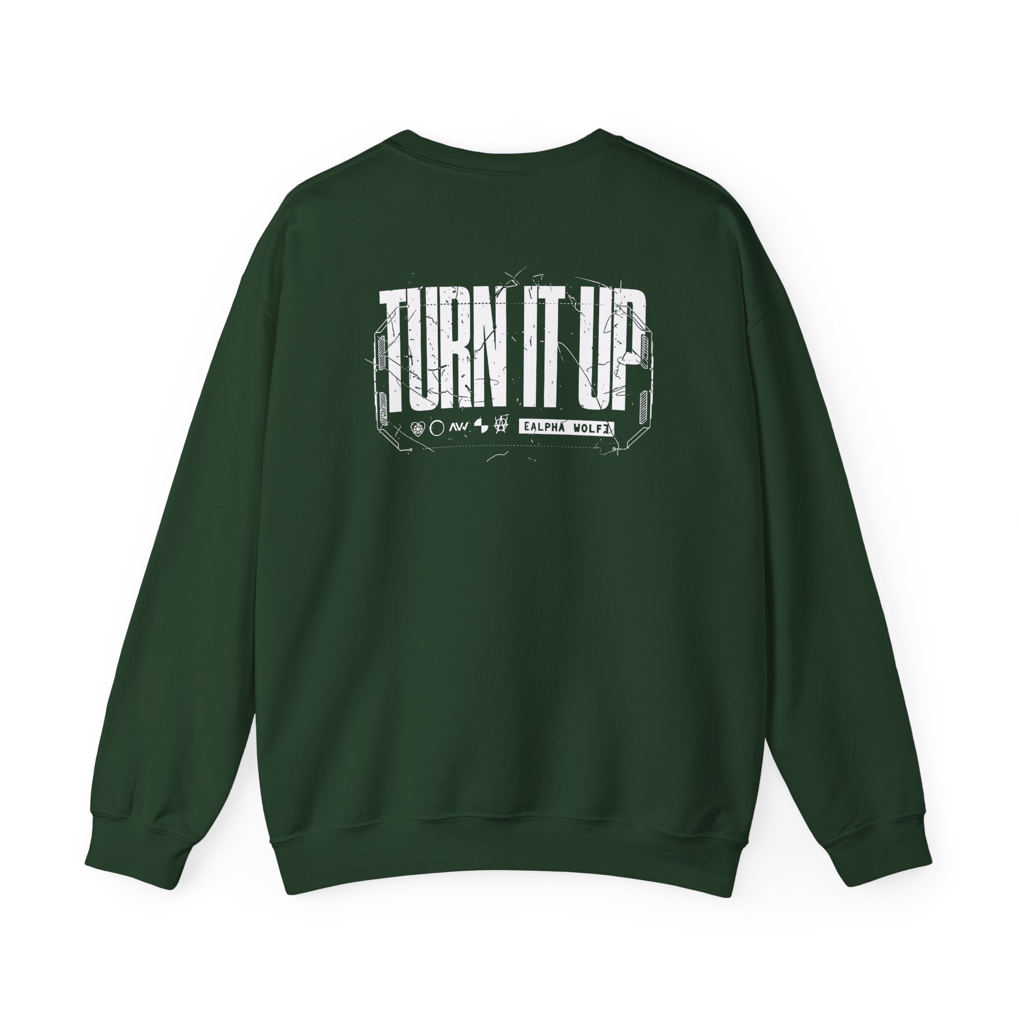 Alpha Wolf Turn It Up Unisex Heavy Blend™ Crewneck Sweatshirt - Image 8
