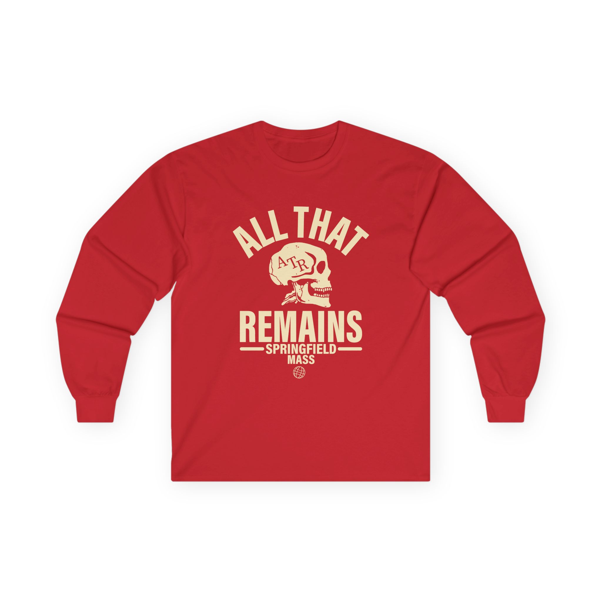 All That Remains Springfield Skull Unisex Ultra Cotton Long Sleeve Tee - Image 15