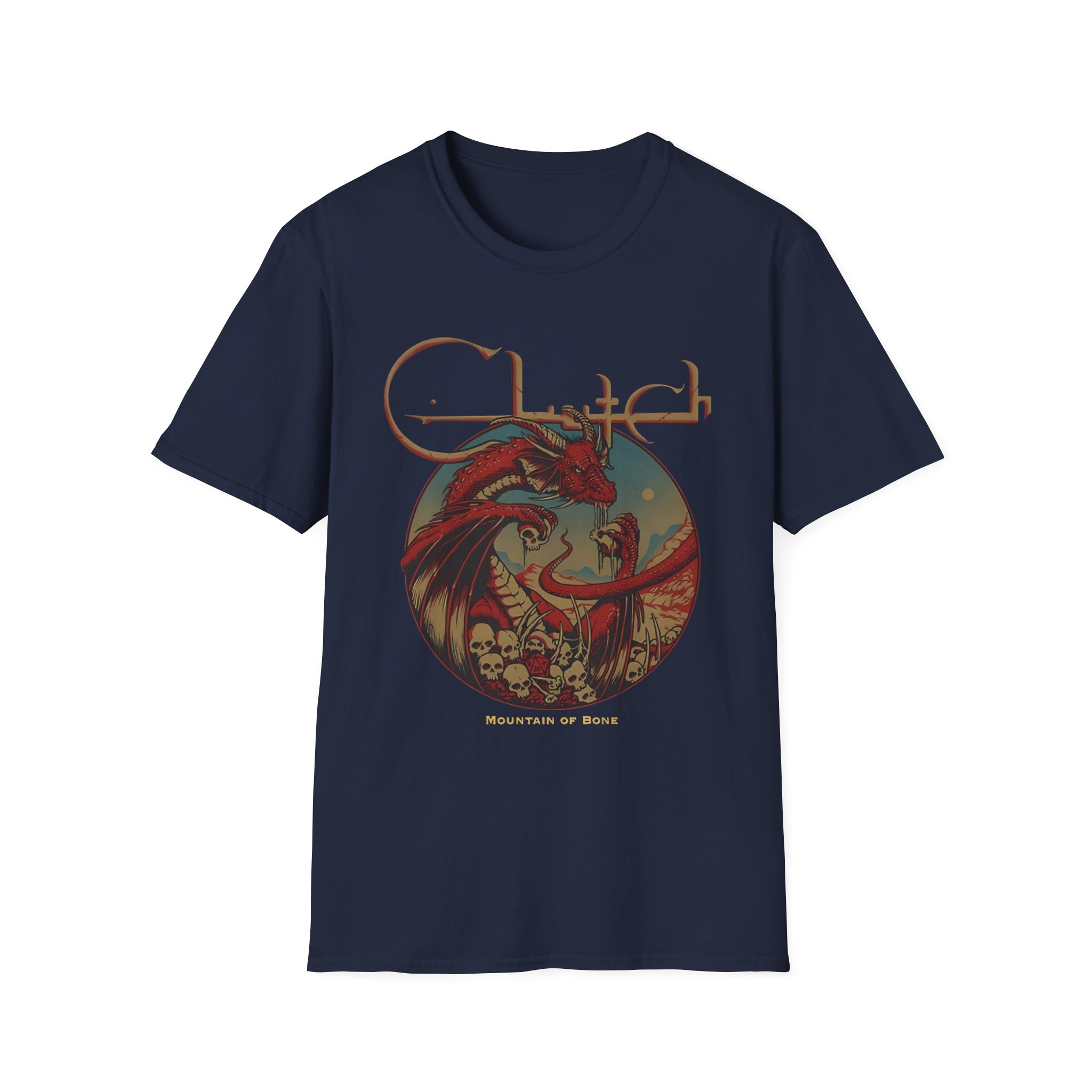Clutch Mountain Of Bone Unisex Softstyle T-Shirt - Image 11