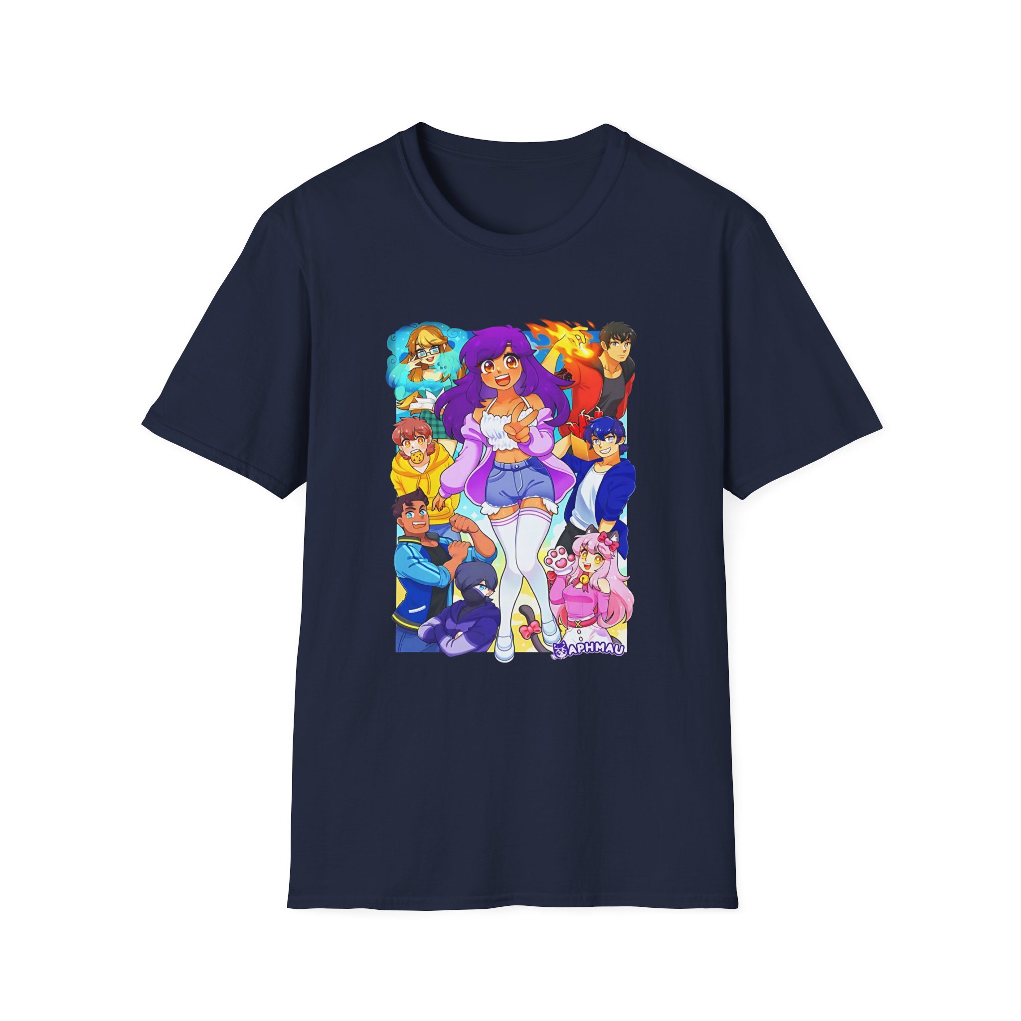 Aphmau & Friends Unisex Softstyle T-Shirt - Image 21