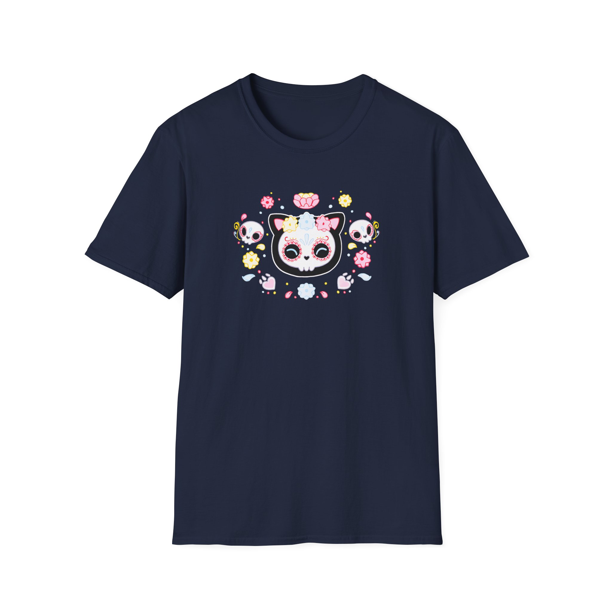 Aphmau Sugar Skull Cat Unisex Softstyle T-Shirt - Image 19