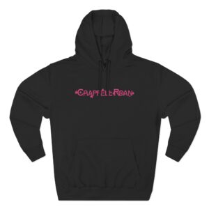 Chappell Roan  Black Logo Three-Panel Fleece Hoodie