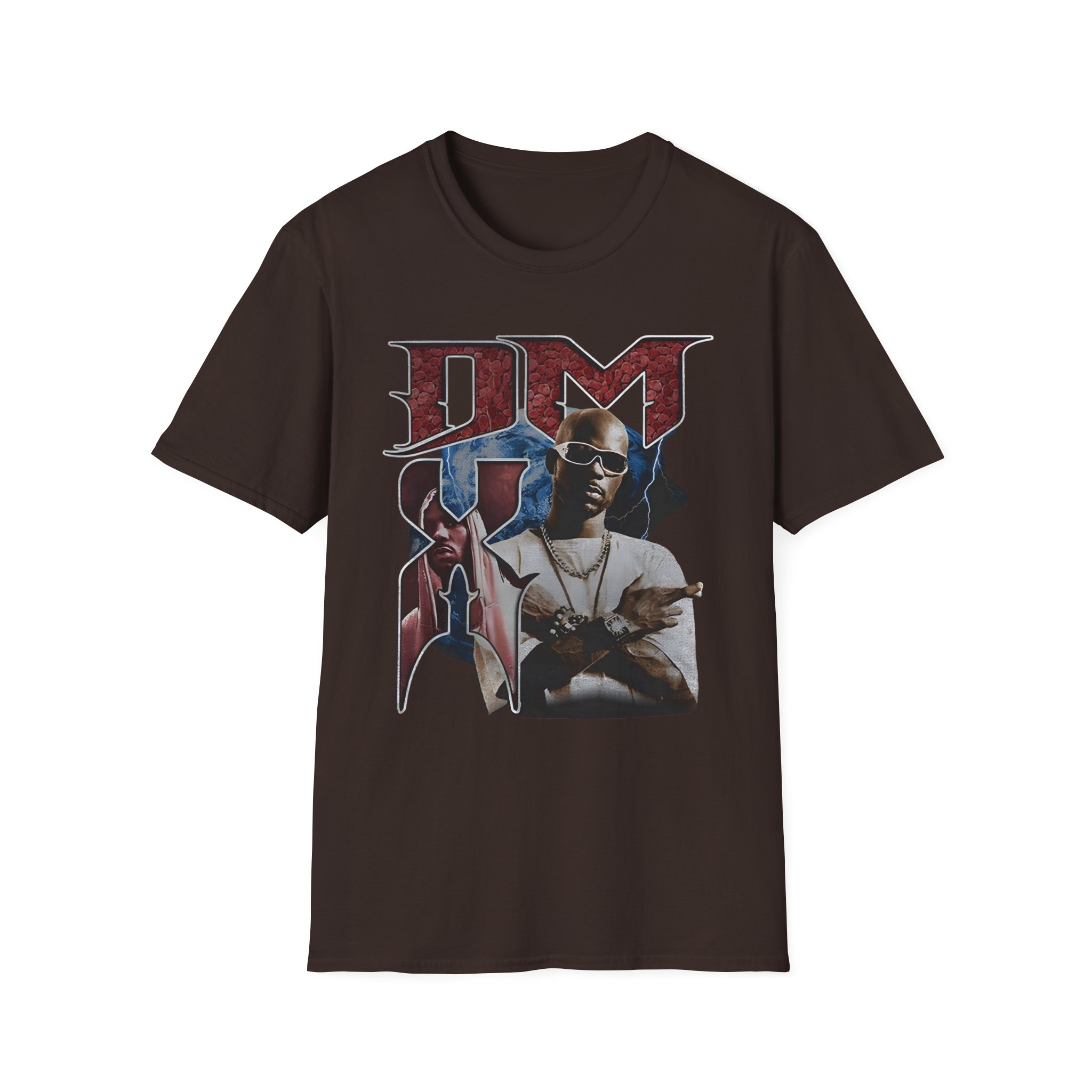 Dmx Bootleg Red Unisex Softstyle T-Shirt - Image 3