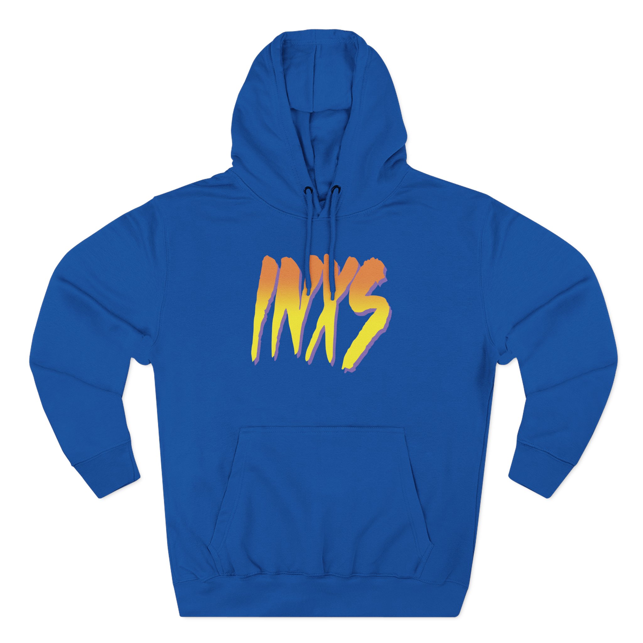 Inxs Listen Like Thieves Brush Logo Three-Panel Fleece Hoodie - Image 9