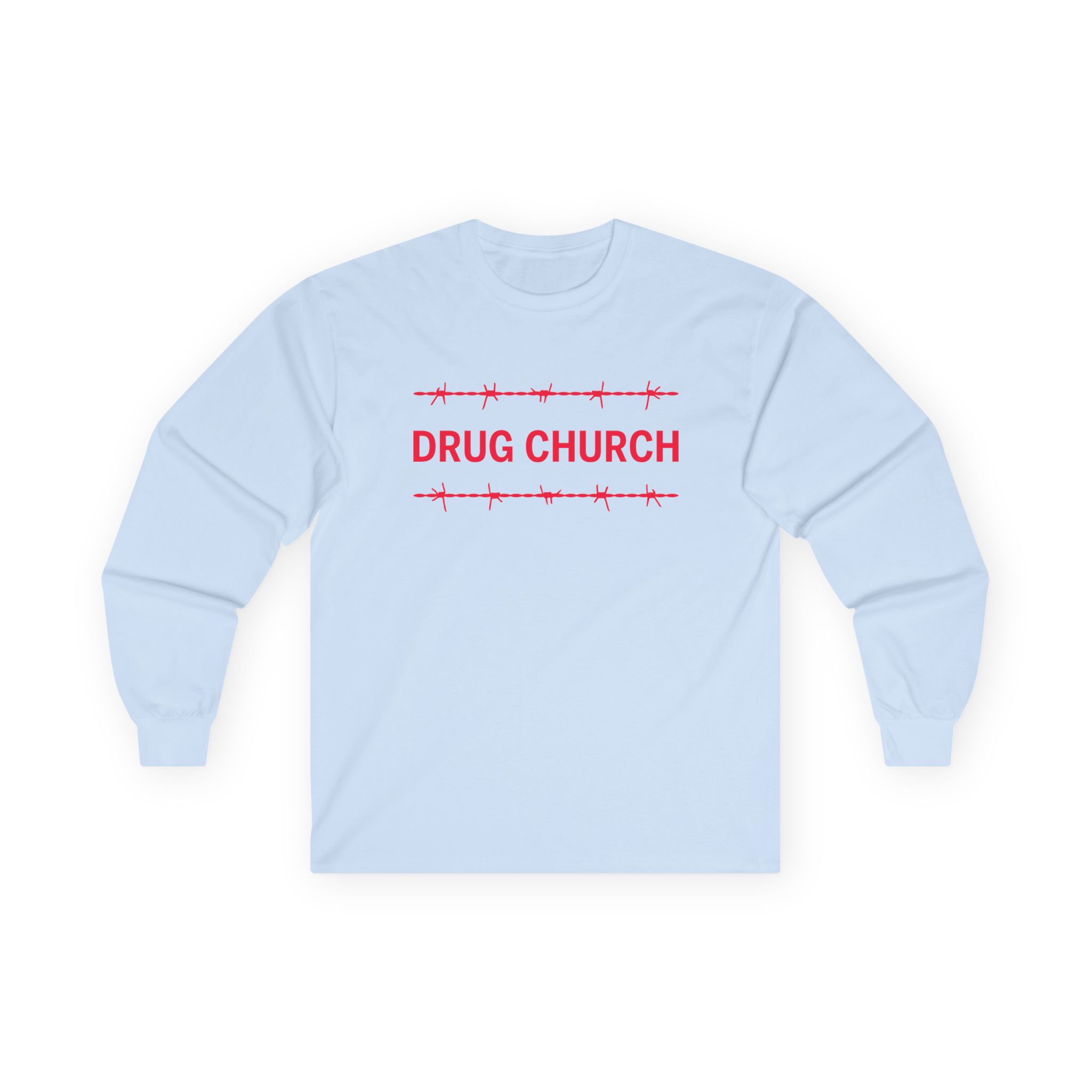 Drug Church Cheer Sand Unisex Ultra Cotton Long Sleeve Tee - Image 9