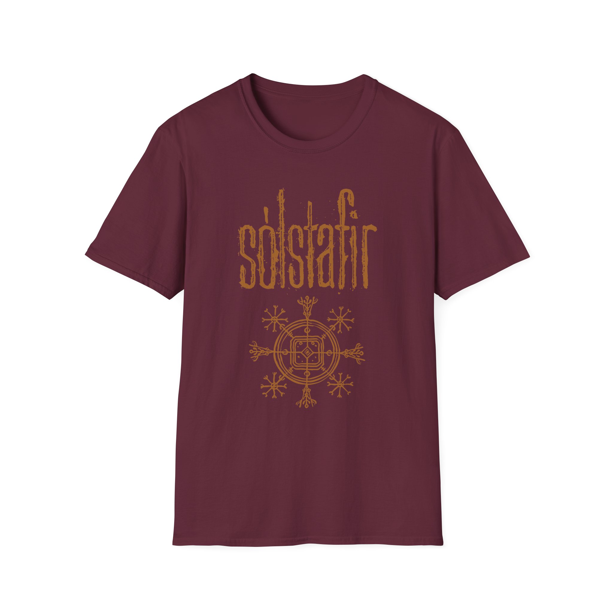 Solstafir Gold Logo Unisex Softstyle T-Shirt - Image 3