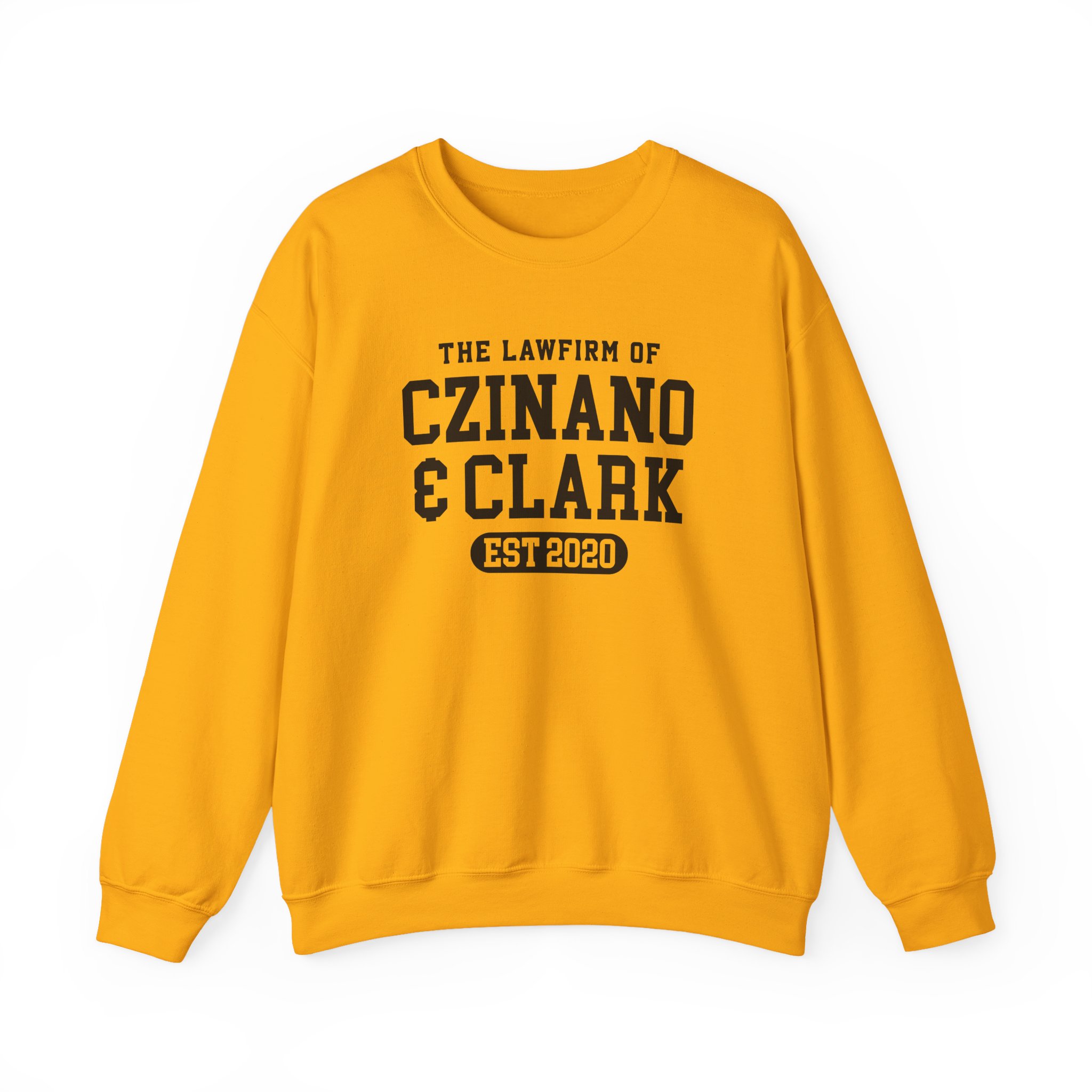 Caitlin Clark The law firm of Czinano & Clark Unisex Heavy Blend™ Crewneck Sweatshirt