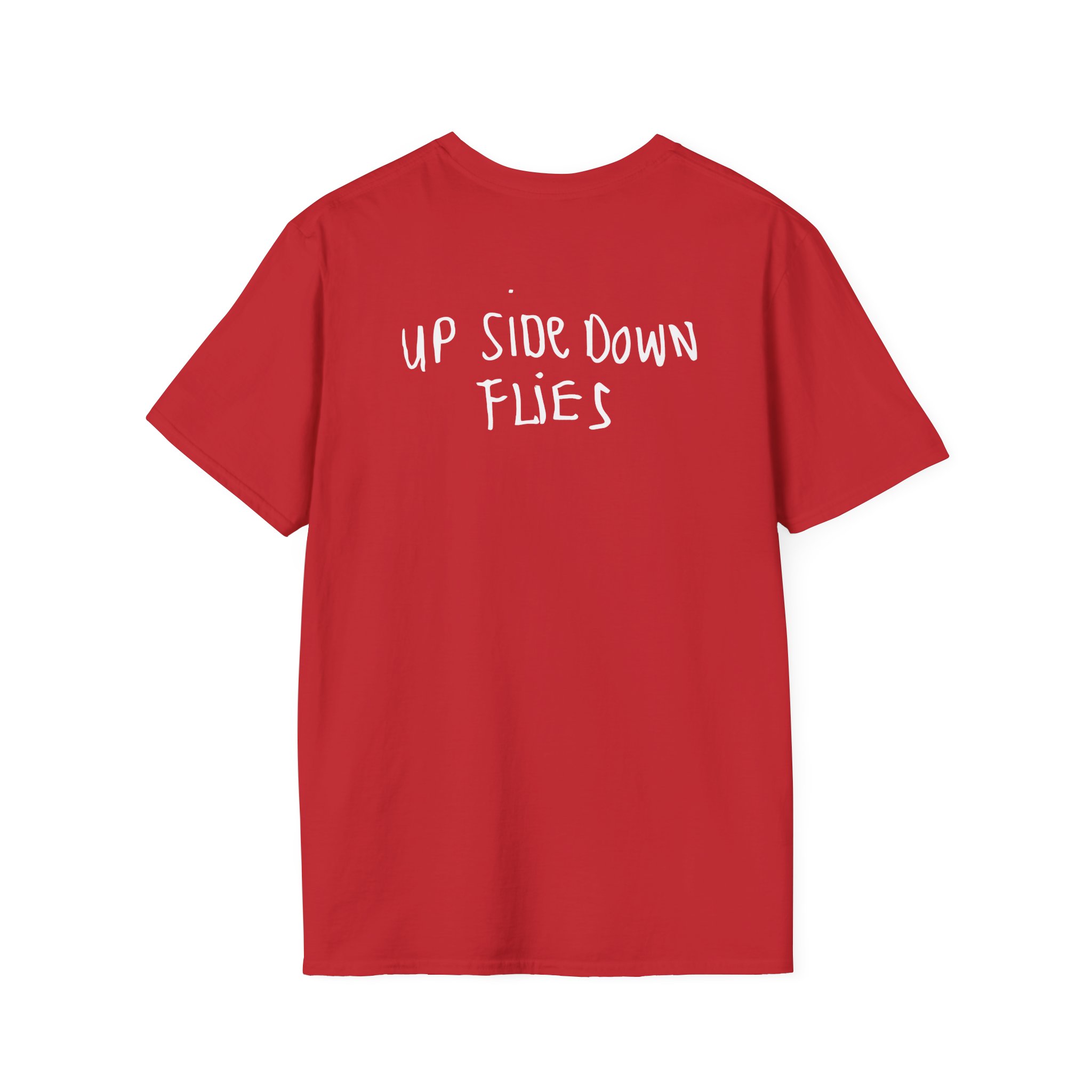 Carl Barron Upside Down Flies Unisex Softstyle T-Shirt - Image 22