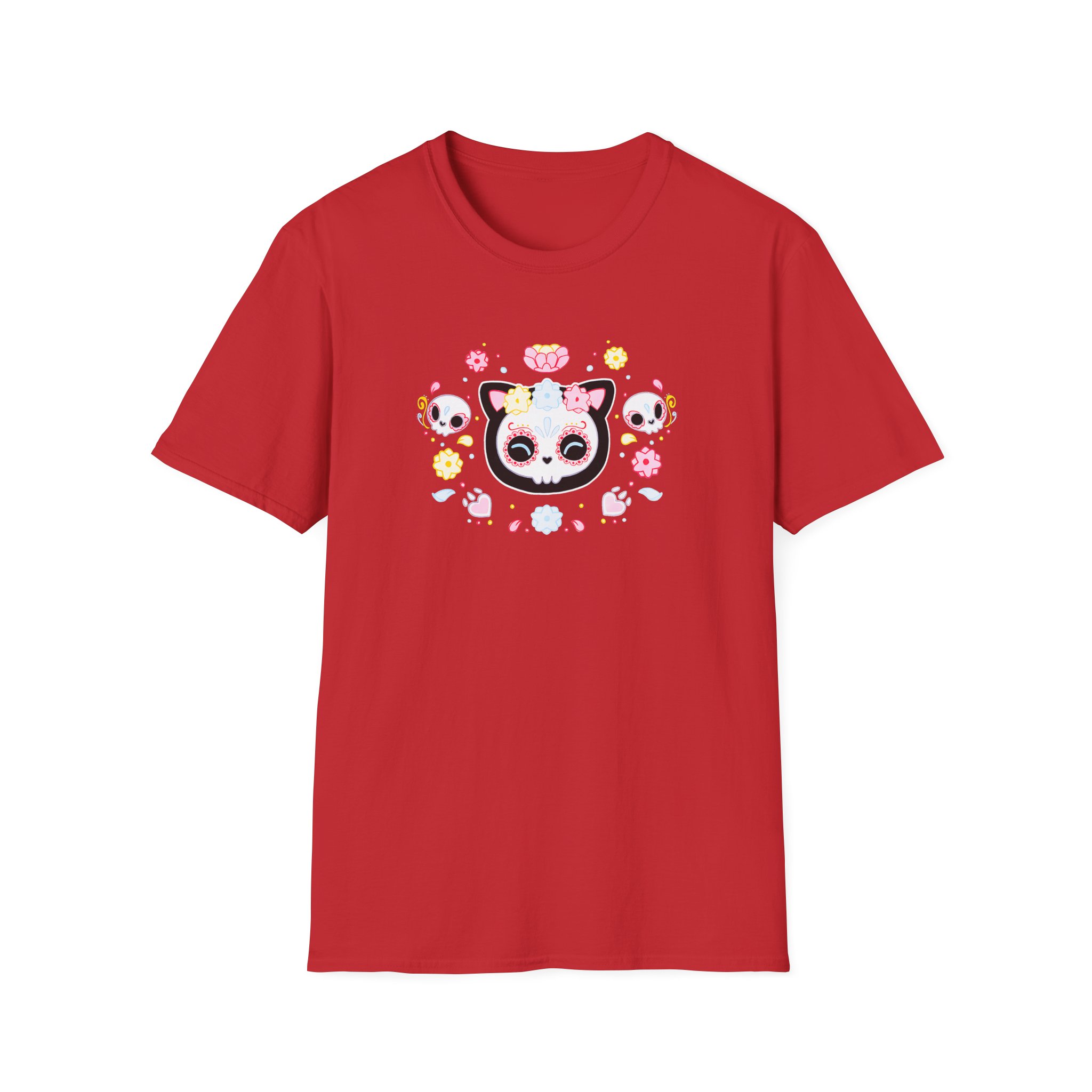 Aphmau Sugar Skull Cat Unisex Softstyle T-Shirt - Image 23