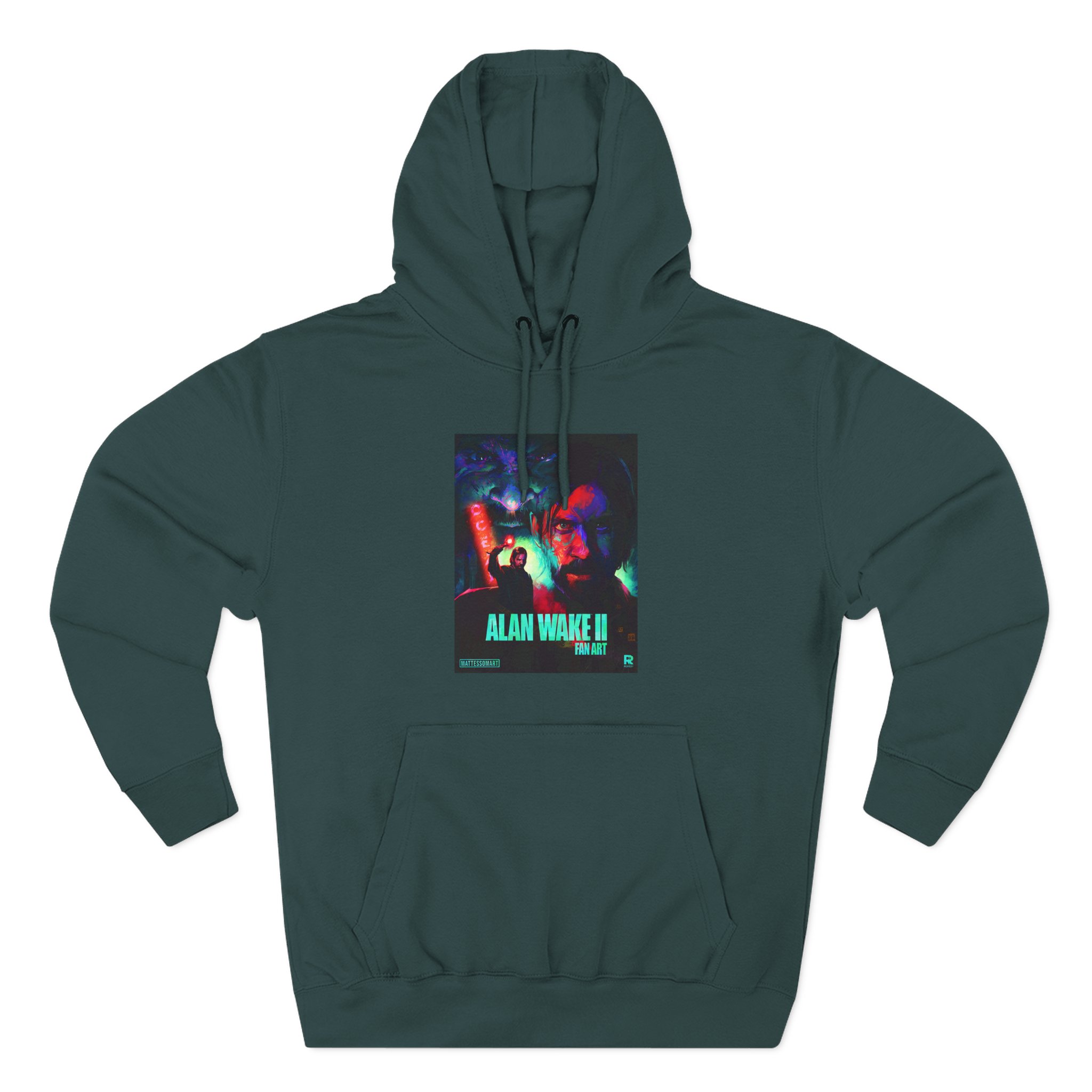 Alan Wake Fan Art Three-Panel Fleece Hoodie - Image 17