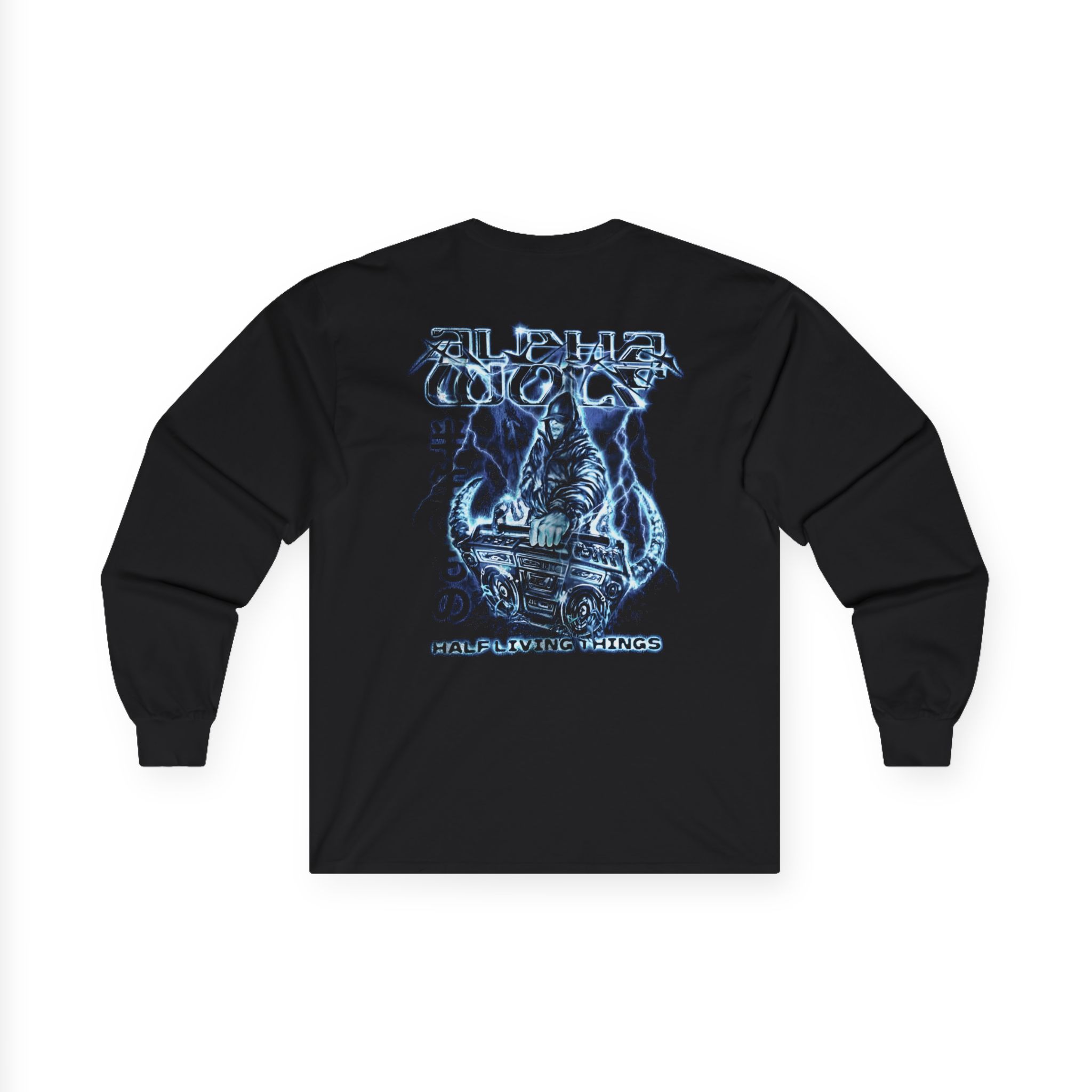 Alpha Wolf Xenon Unisex Ultra Cotton Long Sleeve Tee - Image 2