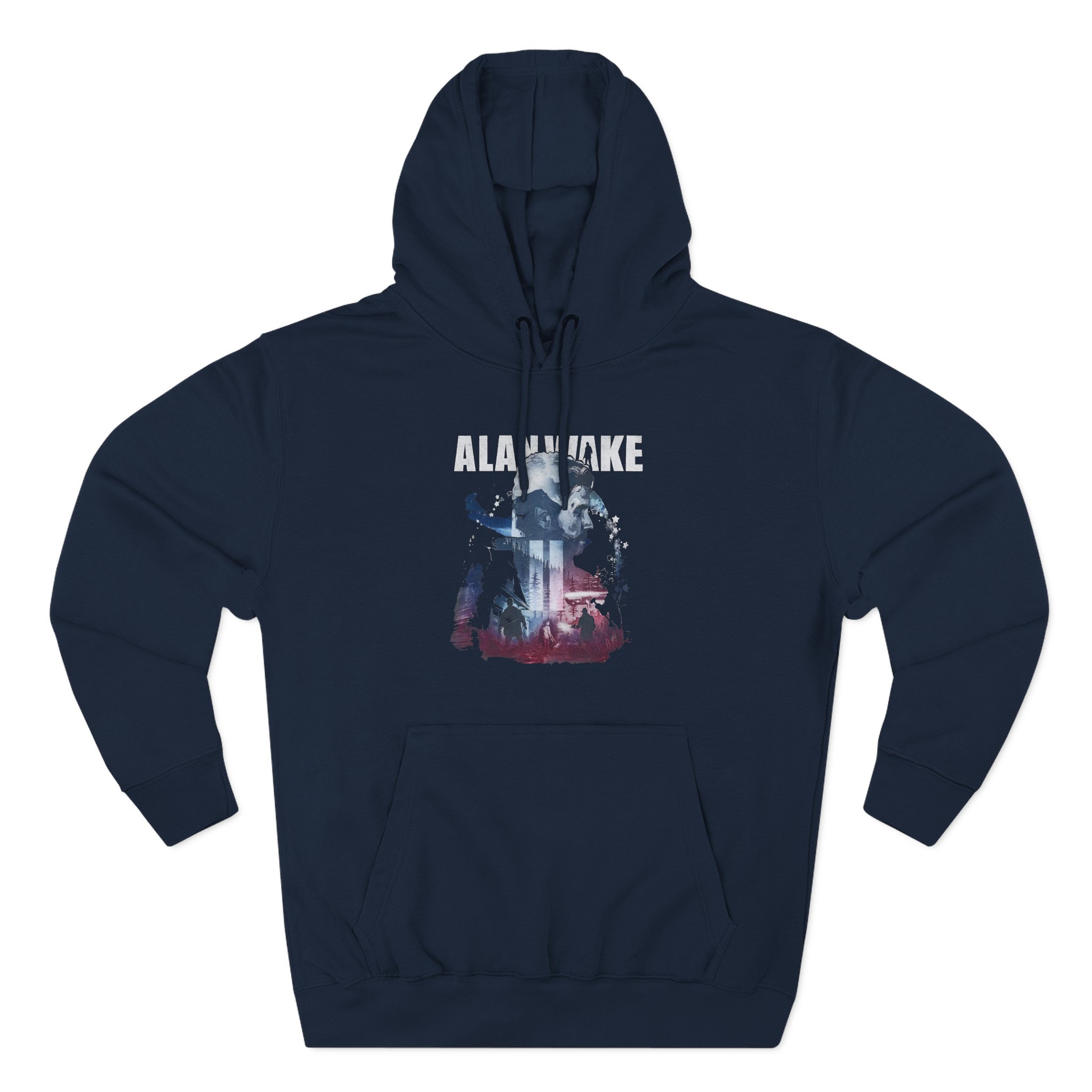 Alan Wake Custom Design Three-Panel Fleece Hoodie - Image 7