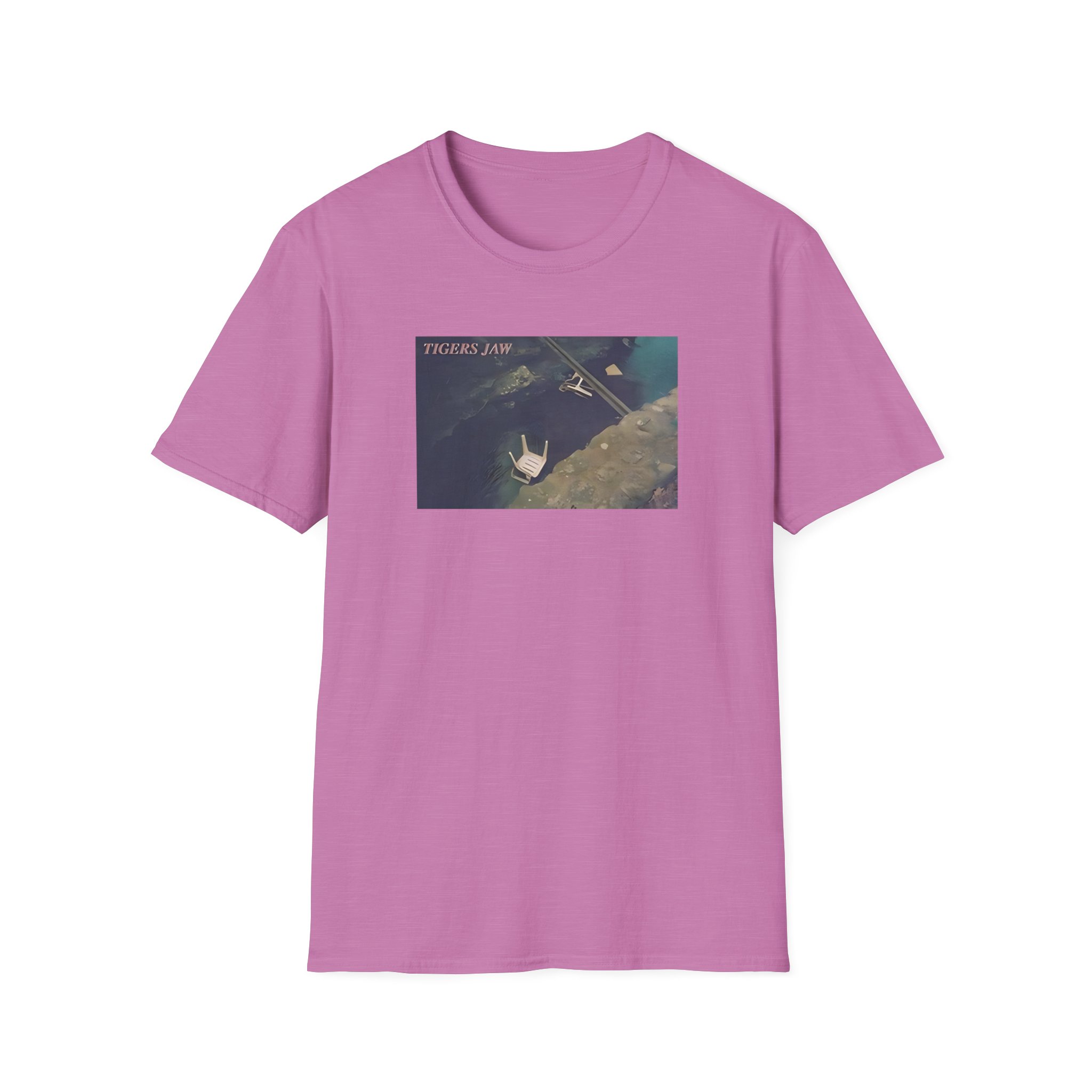 Tigers Jaw Chairs in Water Unisex Softstyle T-Shirt - Image 19