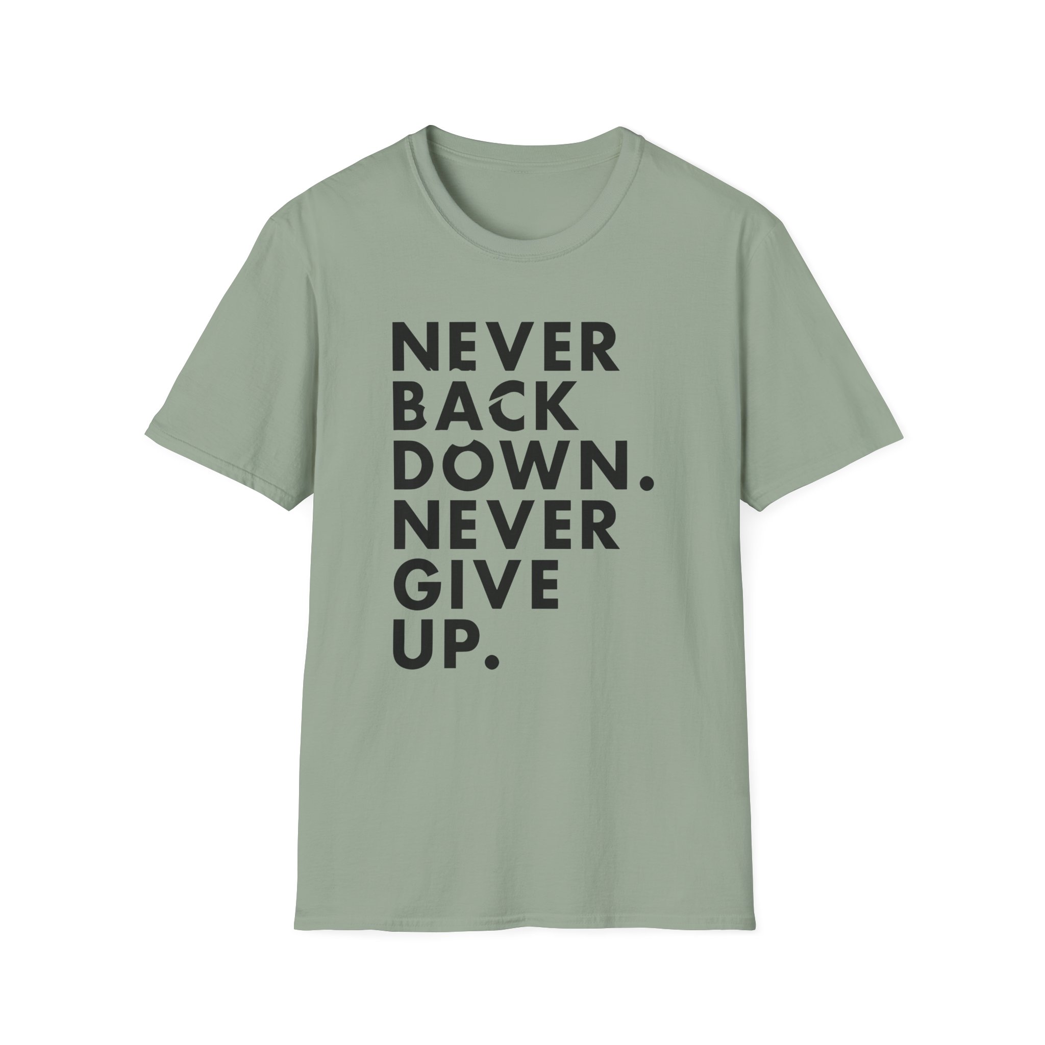 Nick Eh 30 Never Back Down Never Give Up Unisex Softstyle T-Shirt - Image 17