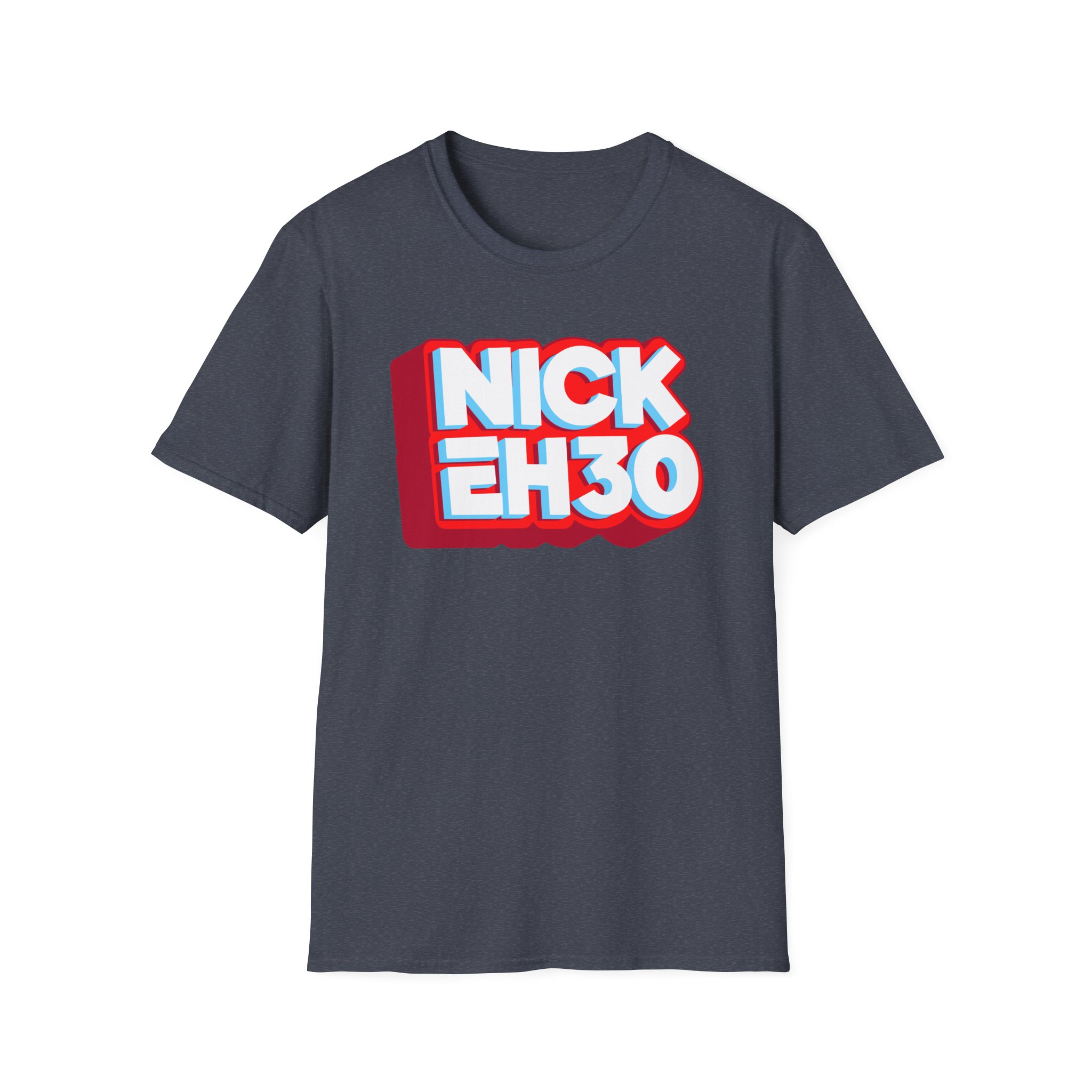 Nick Eh 30 Logo Unisex Softstyle T-Shirt - Image 25