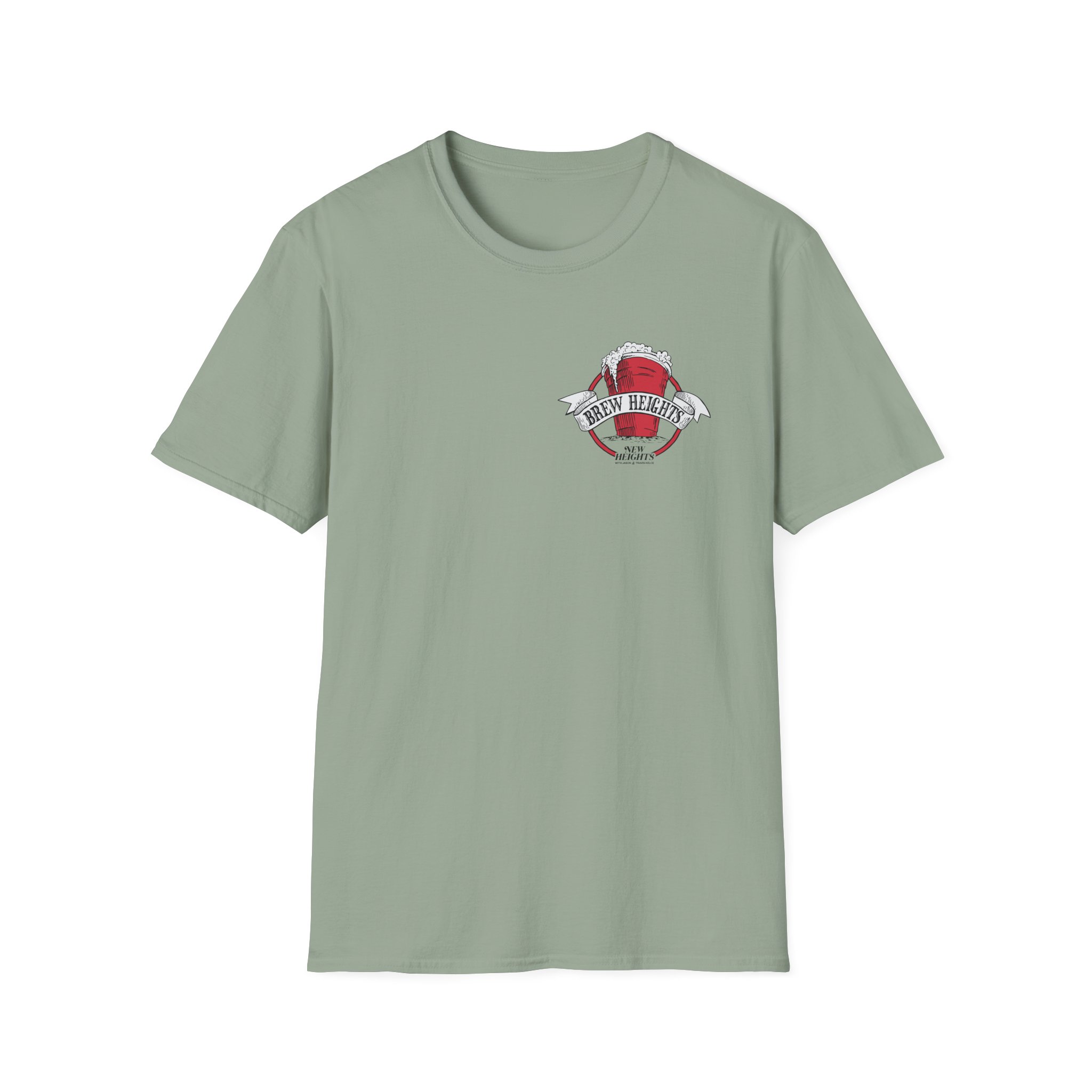 New Heights Brew Heights Left Chest Unisex Softstyle T-Shirt - Image 15
