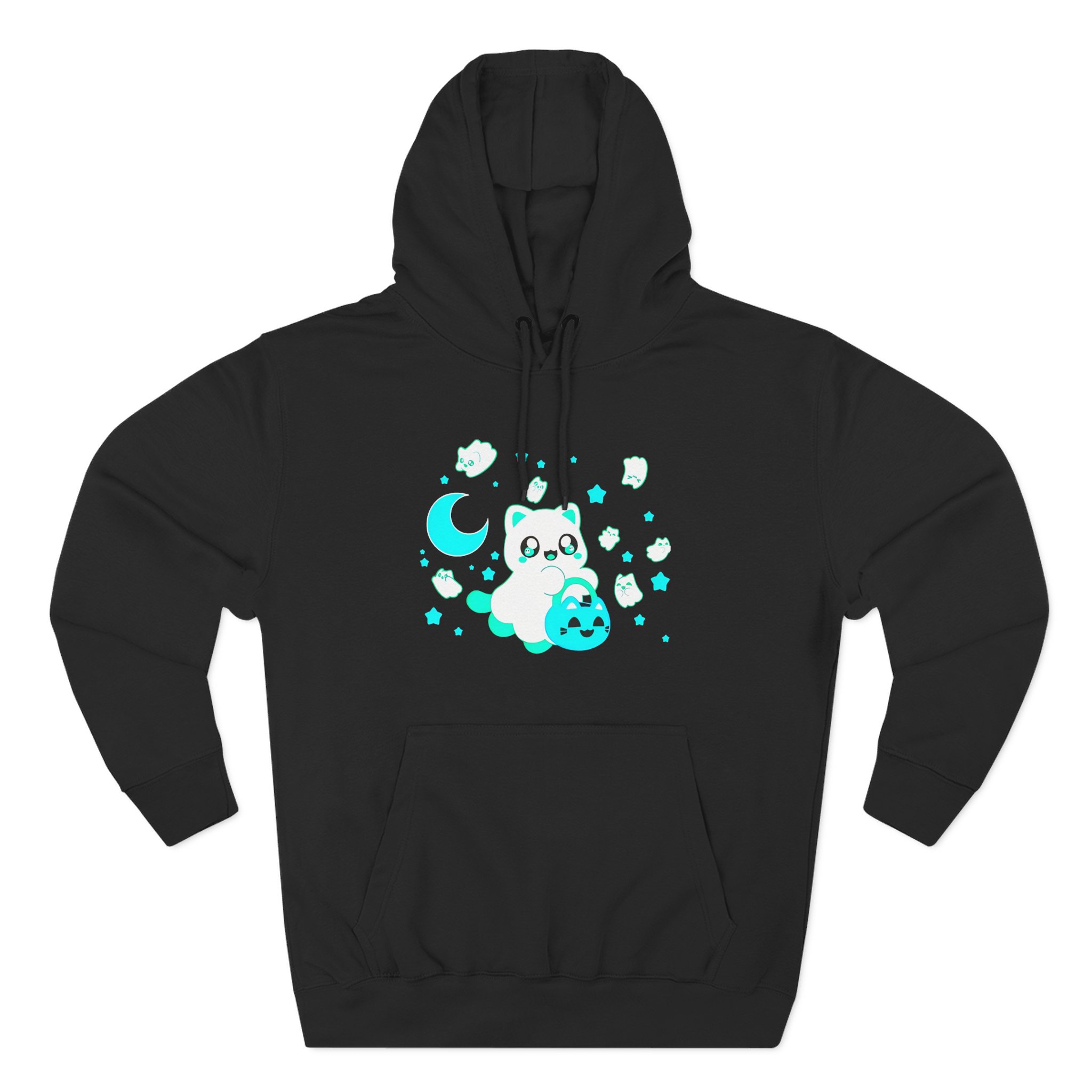 Aphmau Ghost Cat Three-Panel Fleece Hoodie