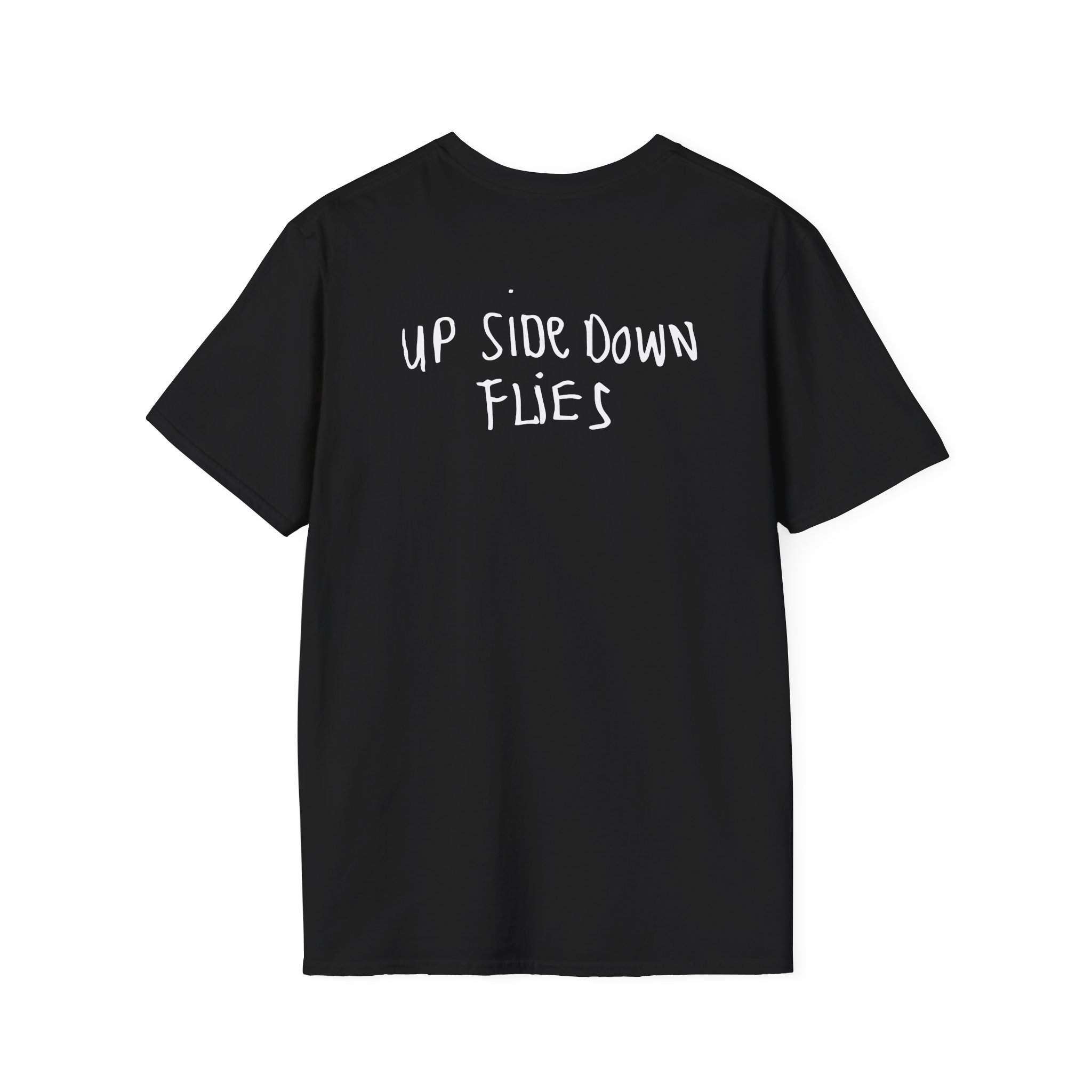 Carl Barron Upside Down Flies Unisex Softstyle T-Shirt - Image 2