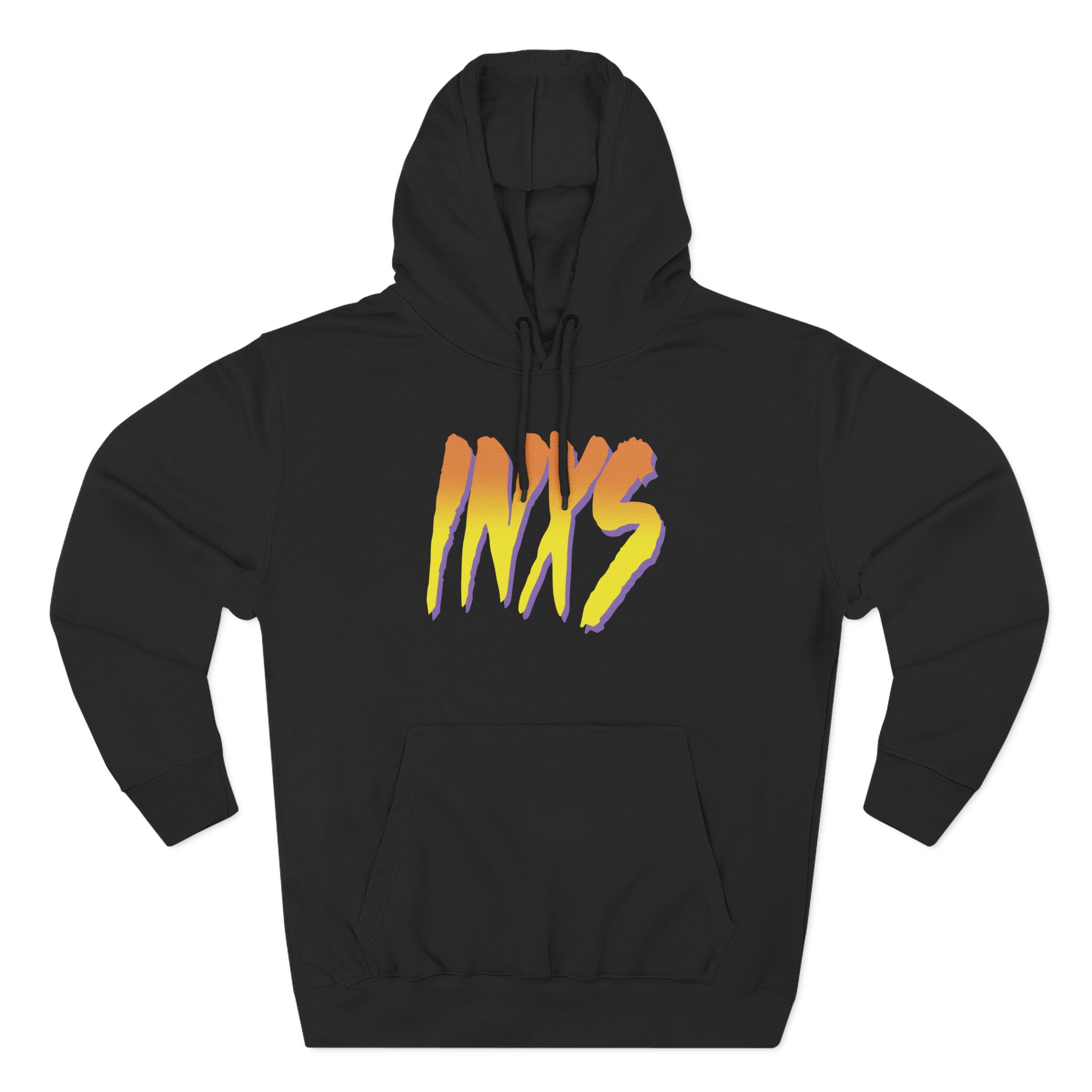 Inxs Listen Like Thieves Brush Logo Three-Panel Fleece Hoodie