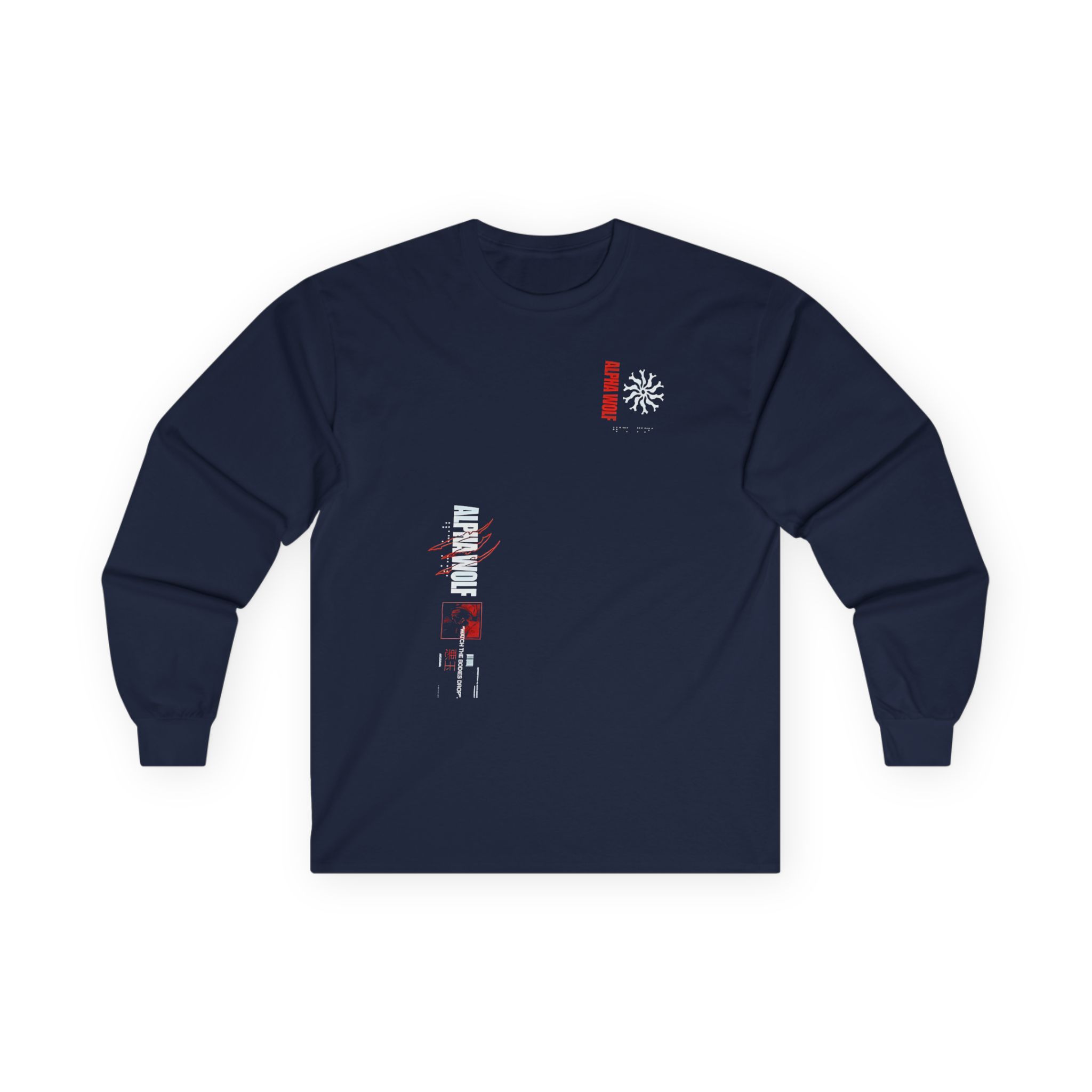 Alpha Wolf Akudama Unisex Ultra Cotton Long Sleeve Tee - Image 7