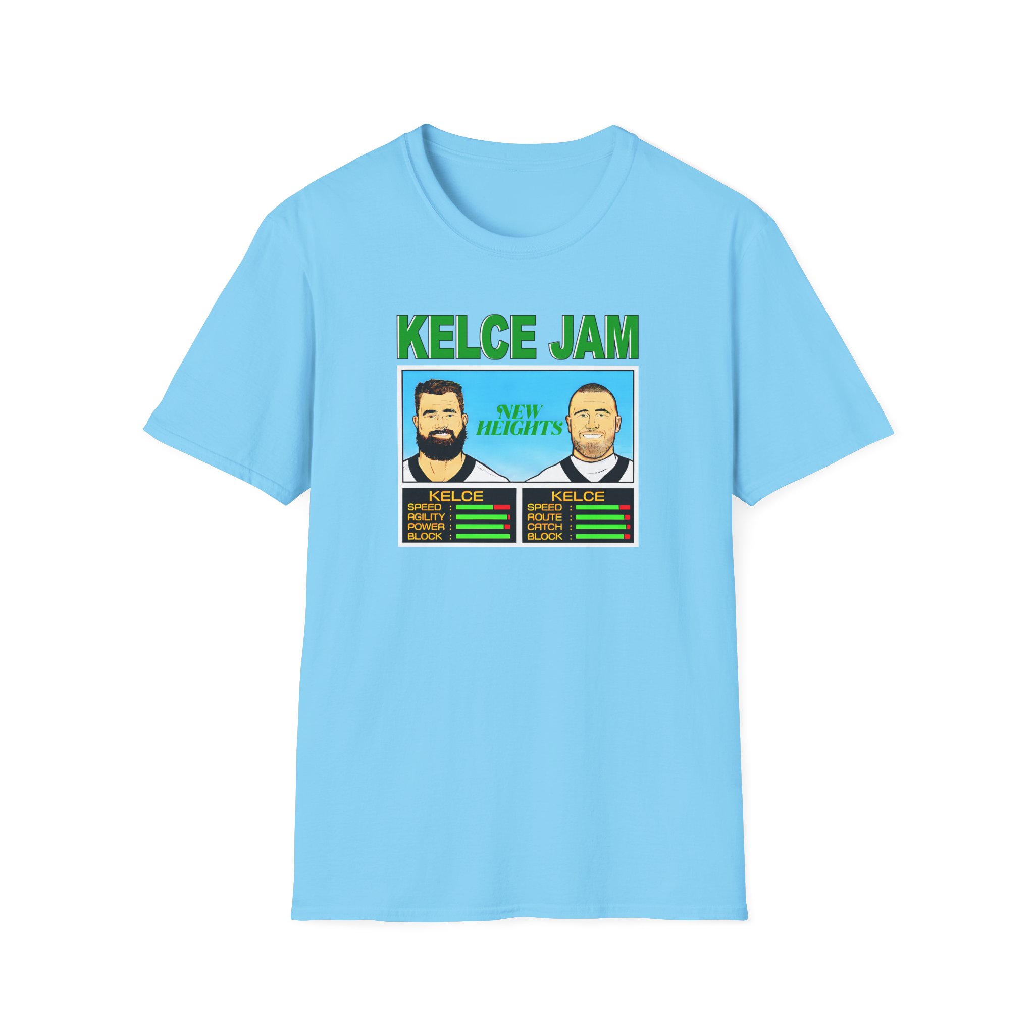 New Heights Kelce Jam Jason And Travis Unisex Softstyle T-Shirt - Image 17