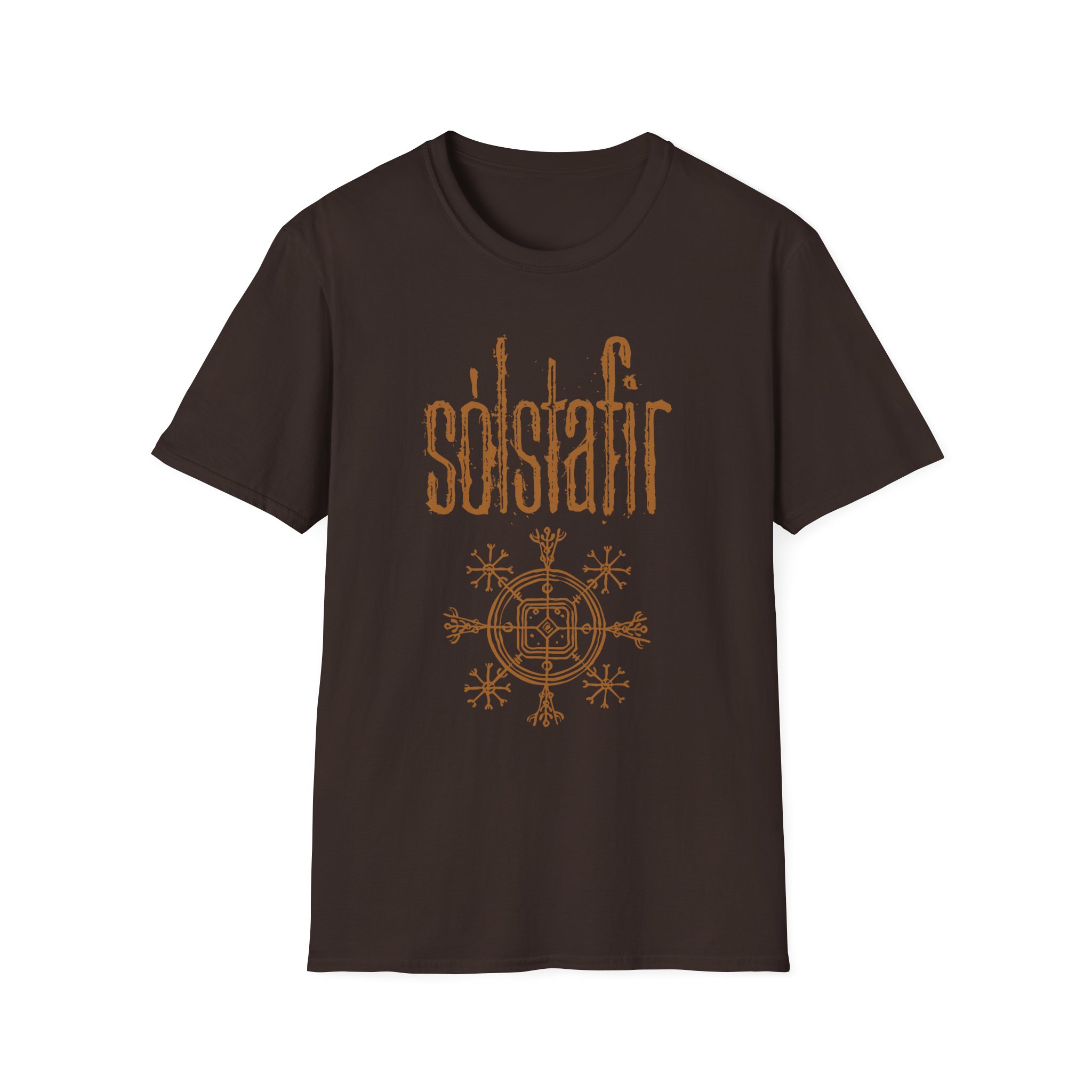 Solstafir Gold Logo Unisex Softstyle T-Shirt - Image 5
