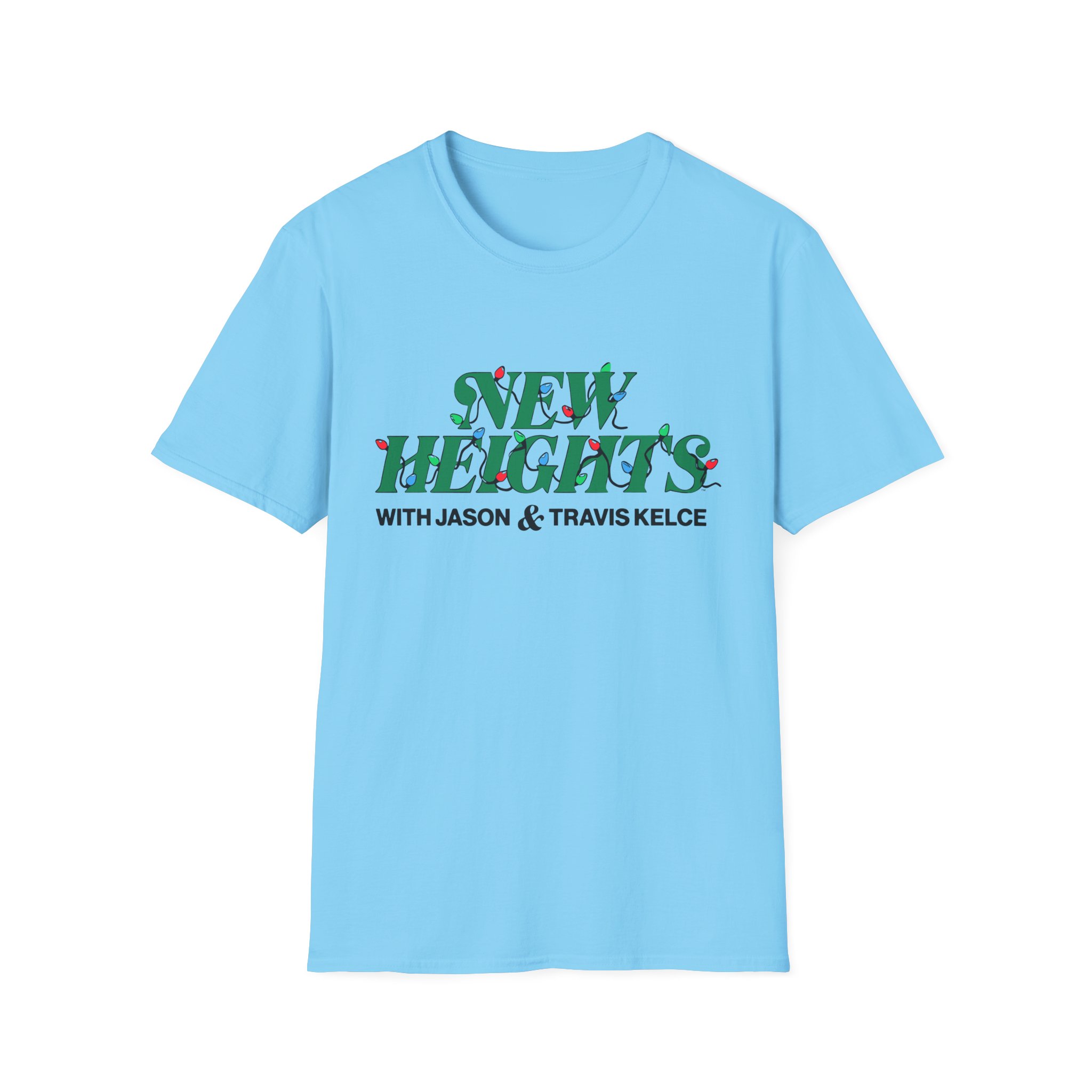 New Heights Podcast Holiday Lights Unisex Softstyle T-Shirt - Image 21