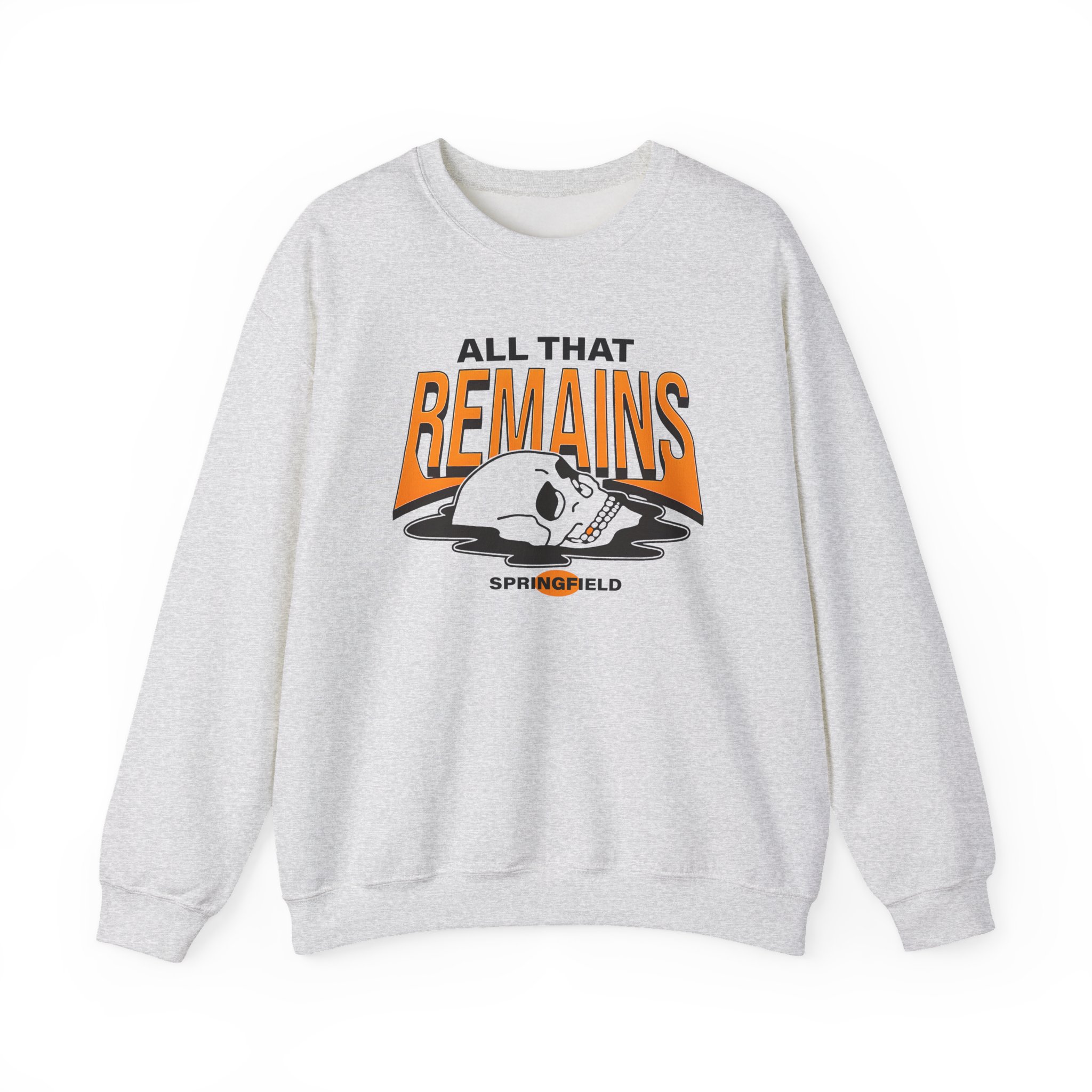 All That Remains Springfield Skull Unisex Heavy Blend™ Crewneck Sweatshirt - Image 3