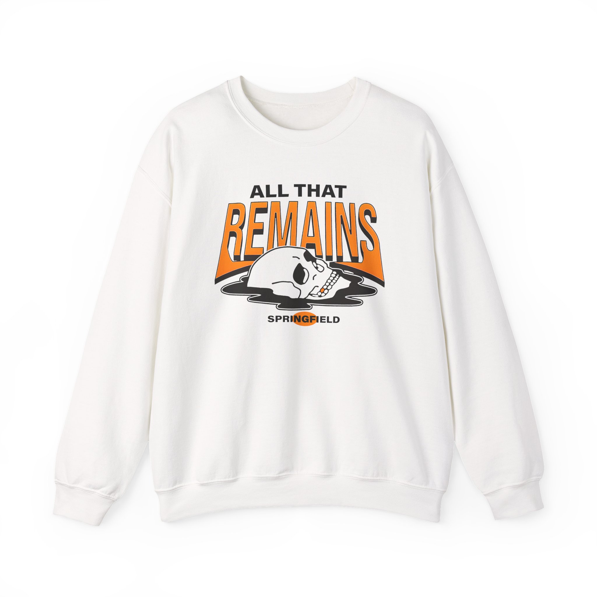 All That Remains Springfield Skull Unisex Heavy Blend™ Crewneck Sweatshirt