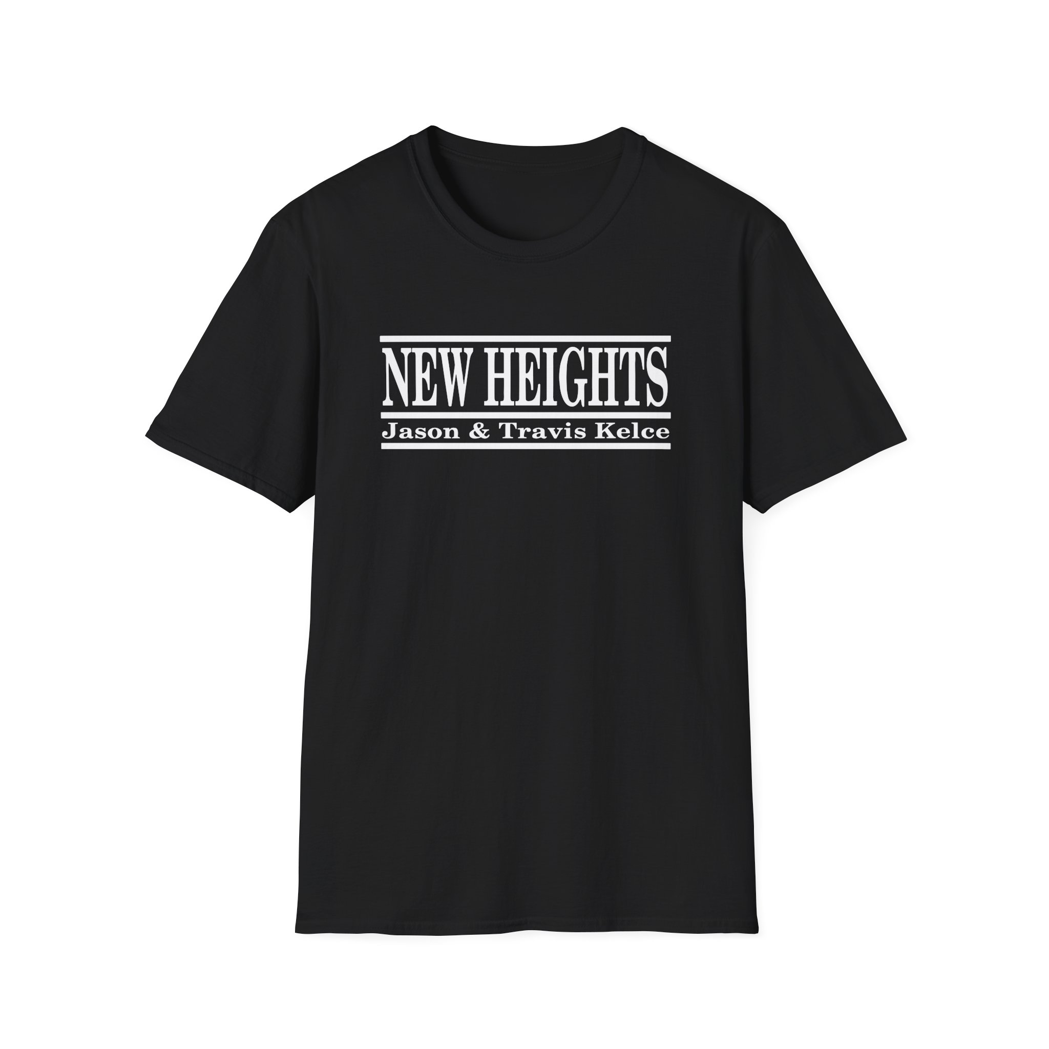 New Heights Jason And Travis Kelce Unisex Softstyle T-Shirt - Image 3