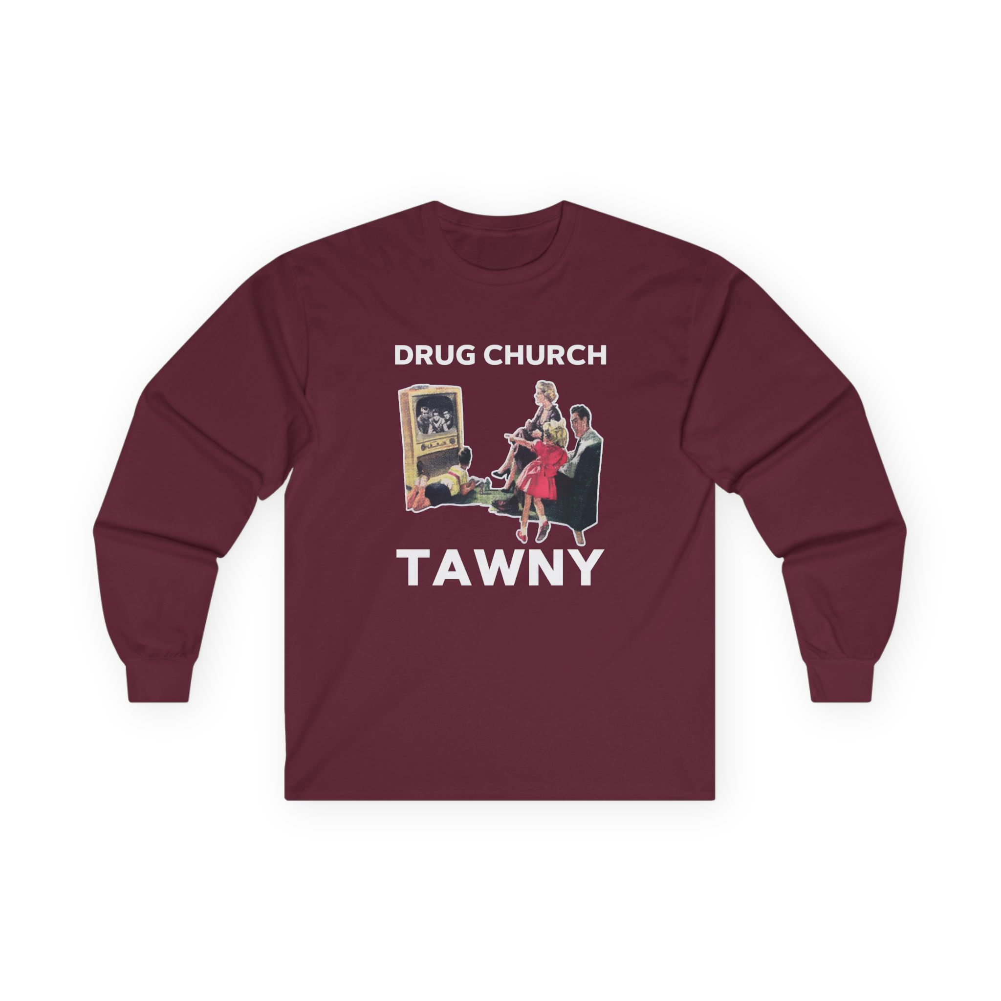 Drug Church TV Unisex Ultra Cotton Long Sleeve Tee - Image 5