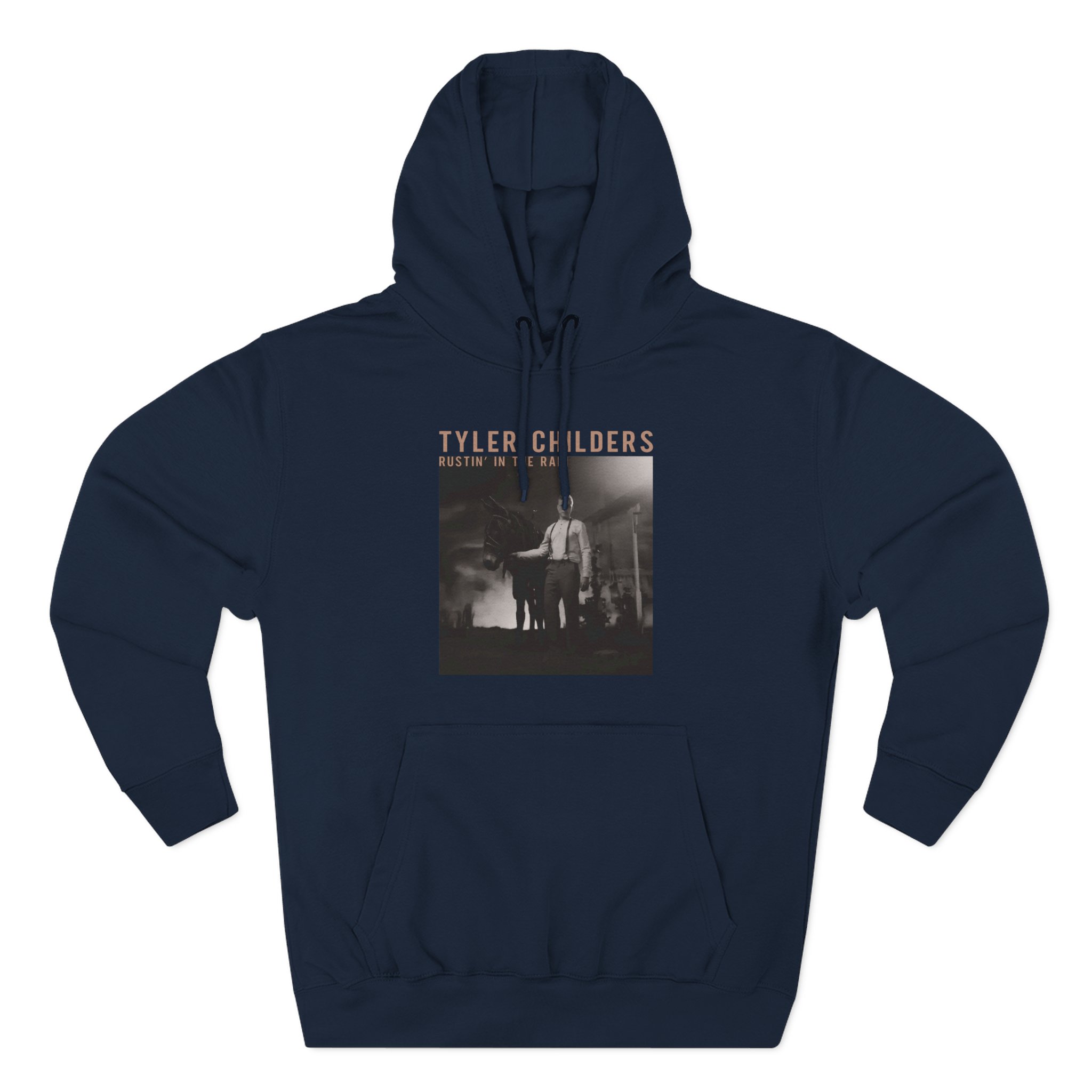 Tyler Childers Black Rustin Three-Panel Fleece Hoodie - Image 9